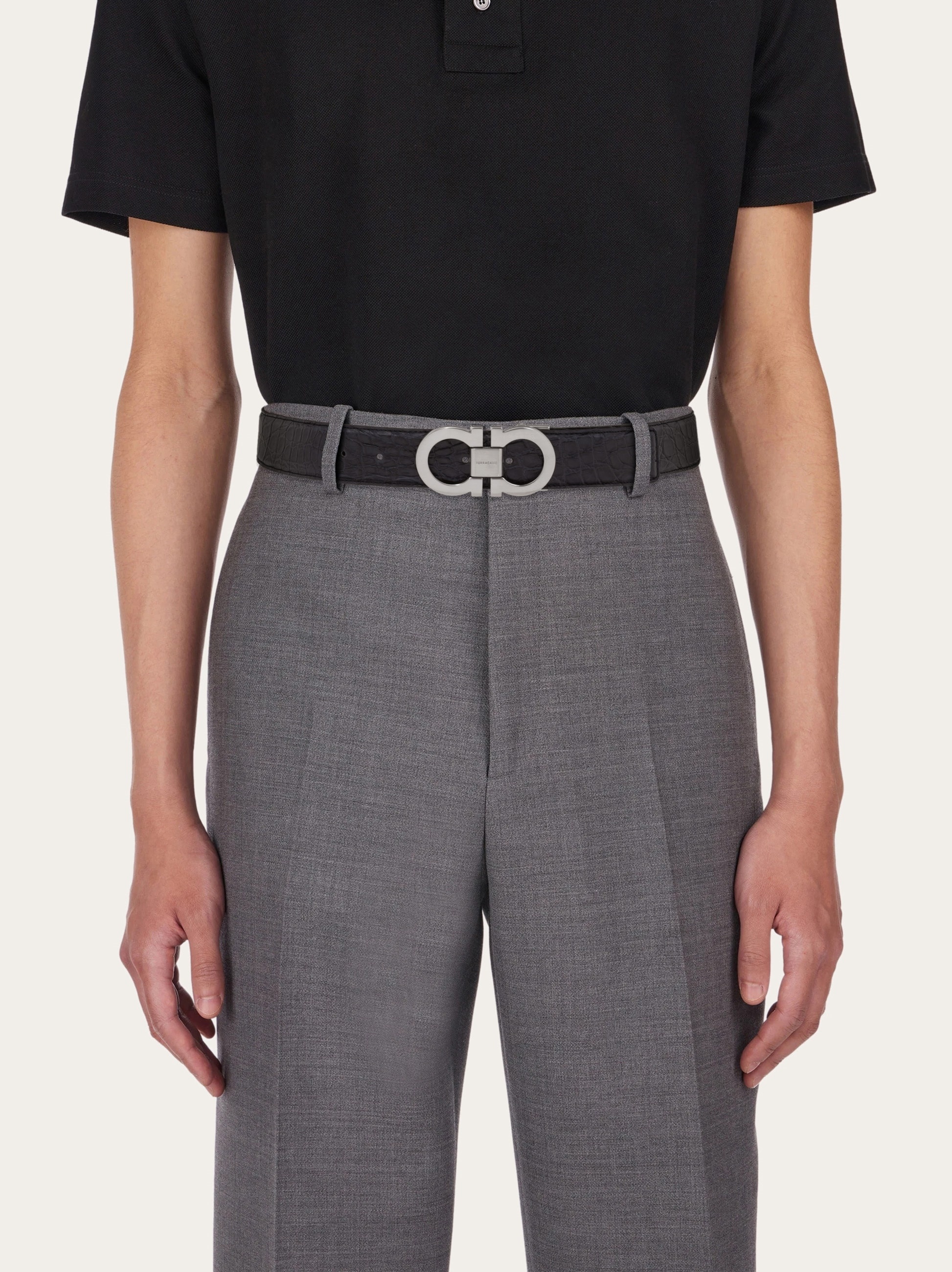 Adjustable Gancini belt - 4