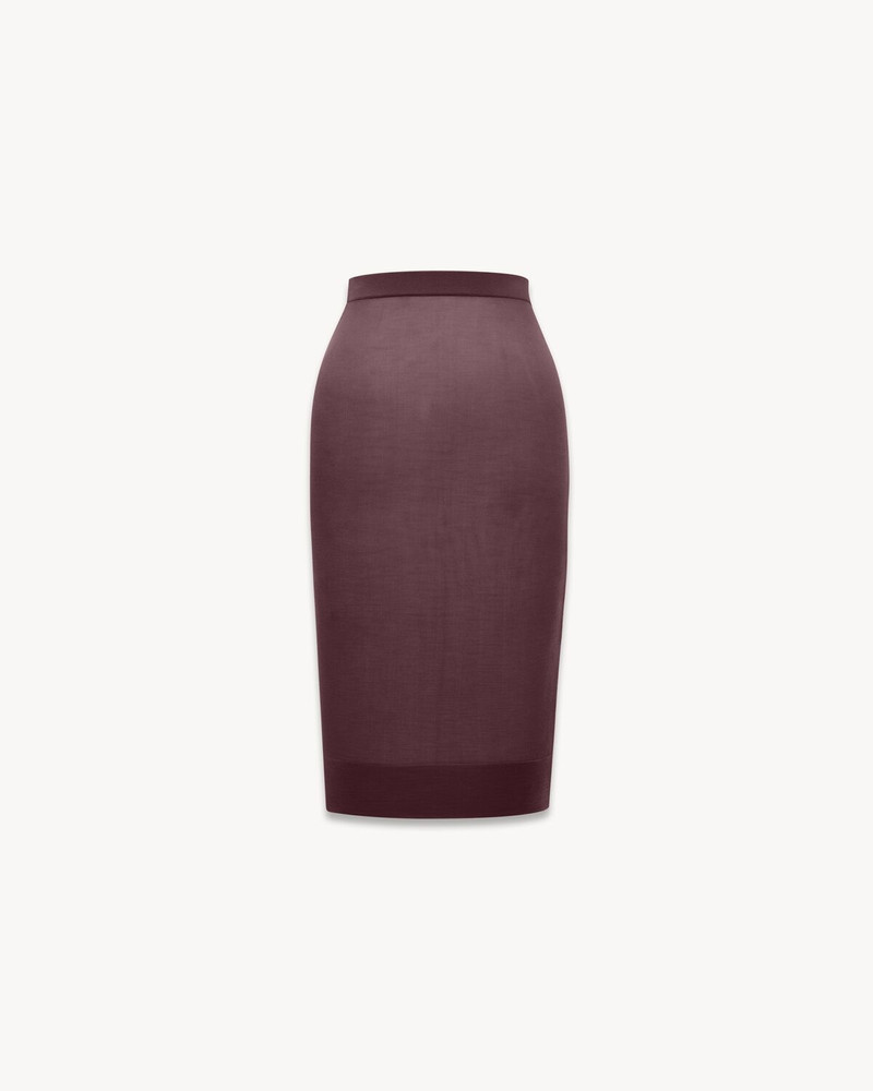 SAINT LAURENT PENCIL SKIRT IN KNIT outlook