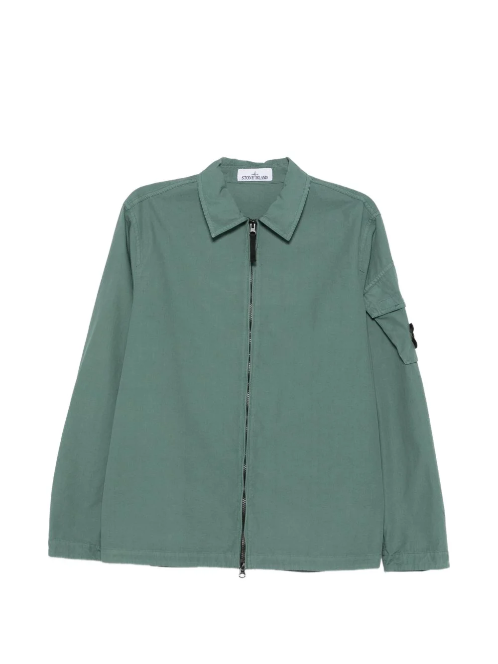zip-up shirt jacket - 1