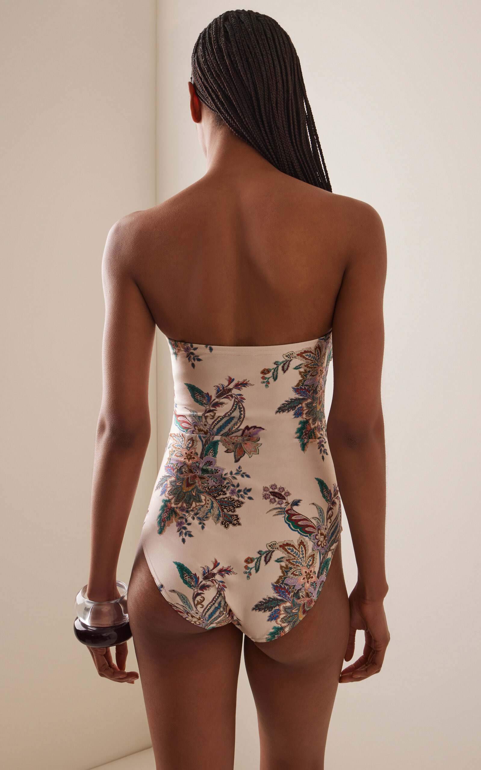 Rhiannon Hardware-Detailed Strapless One-Piece Swimsuit multi - 3