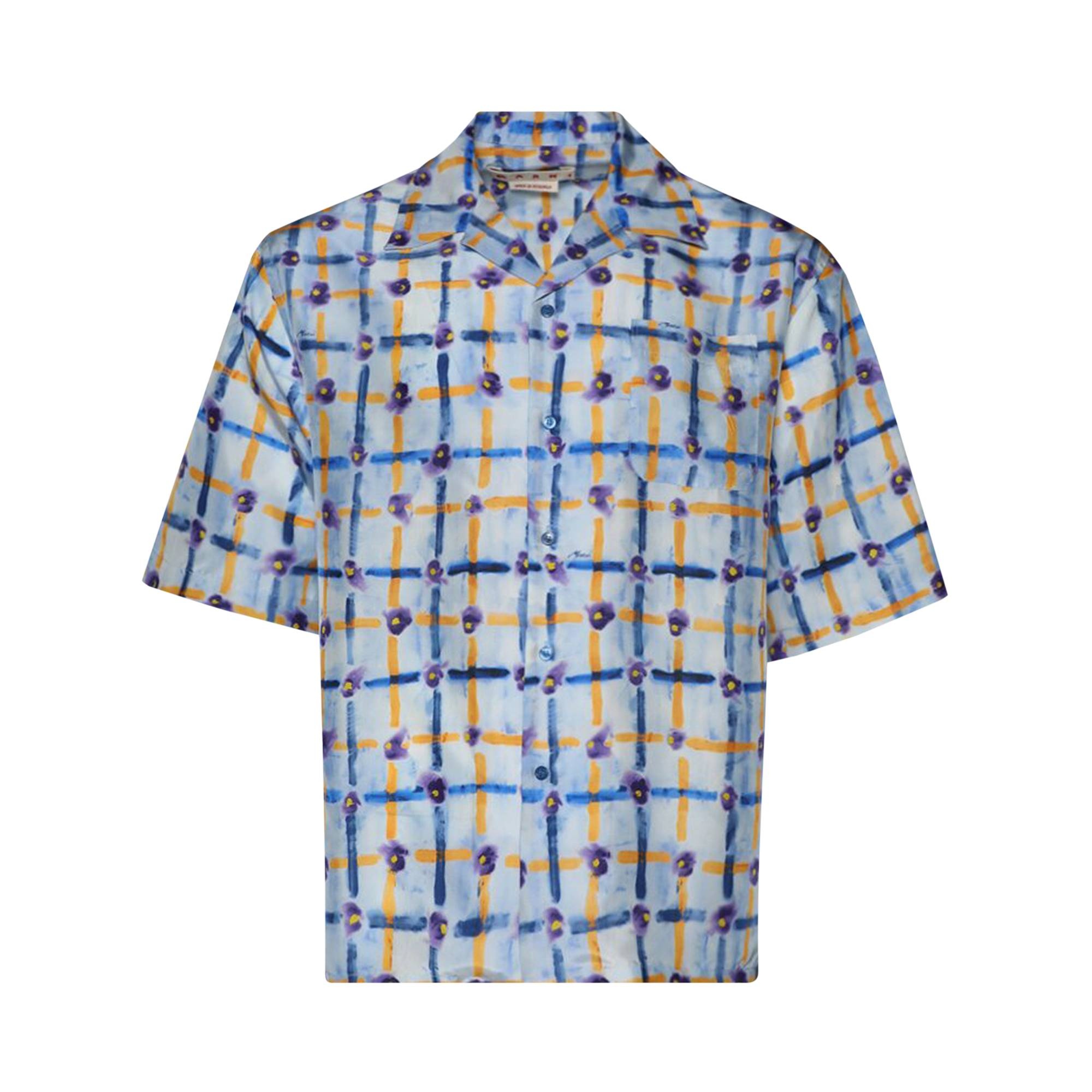 Marni Short-Sleeve Shirt 'Light Blue' - 1