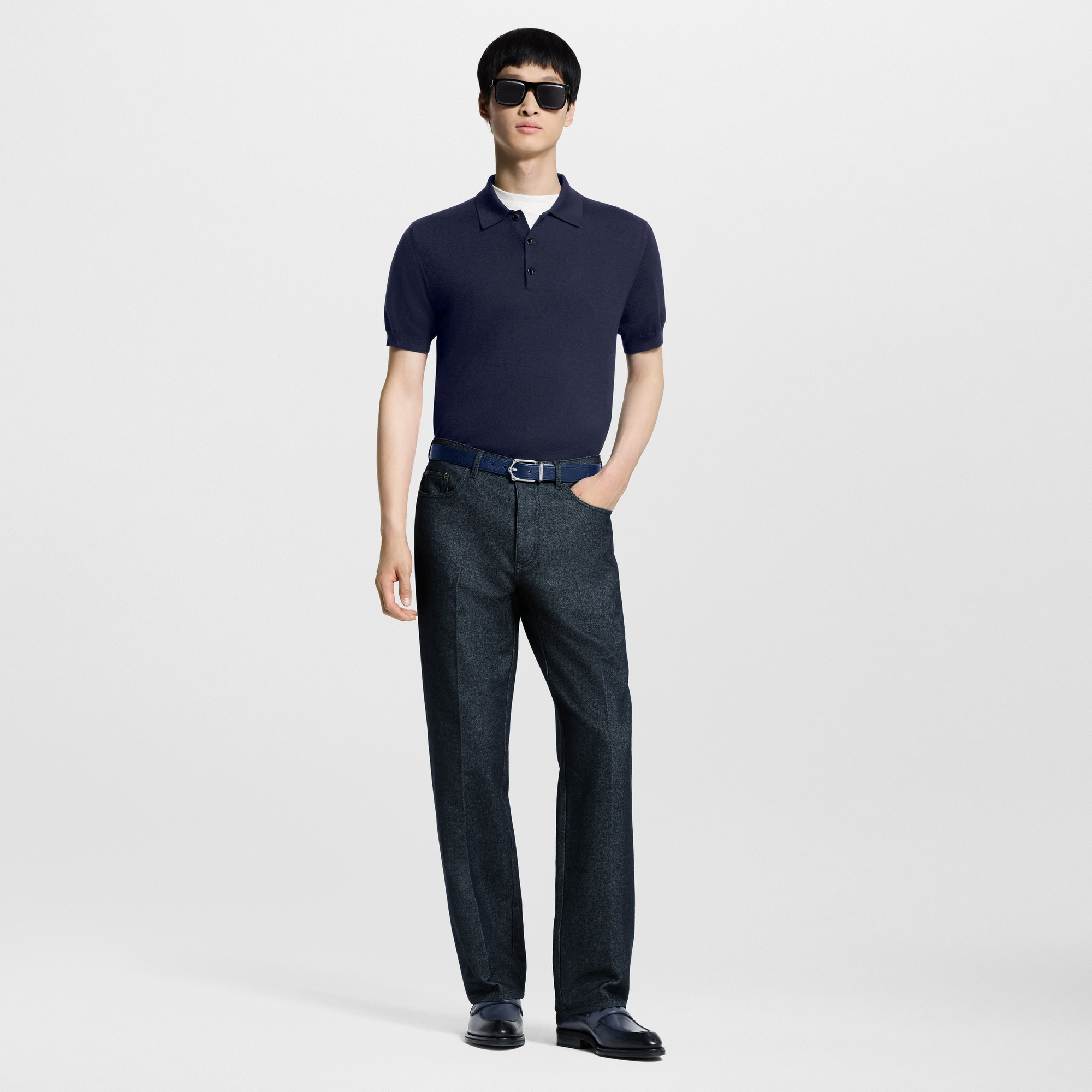 Signature Silk-Blend Short-Sleeved  Polo Shirt - 4