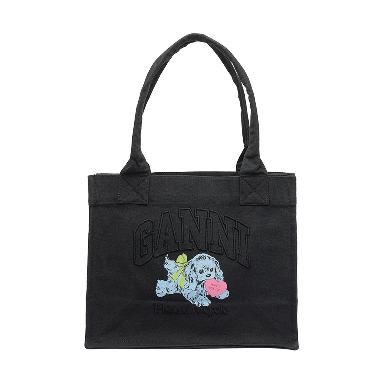 Ganni Women Large Puppy Tote Bag - 1