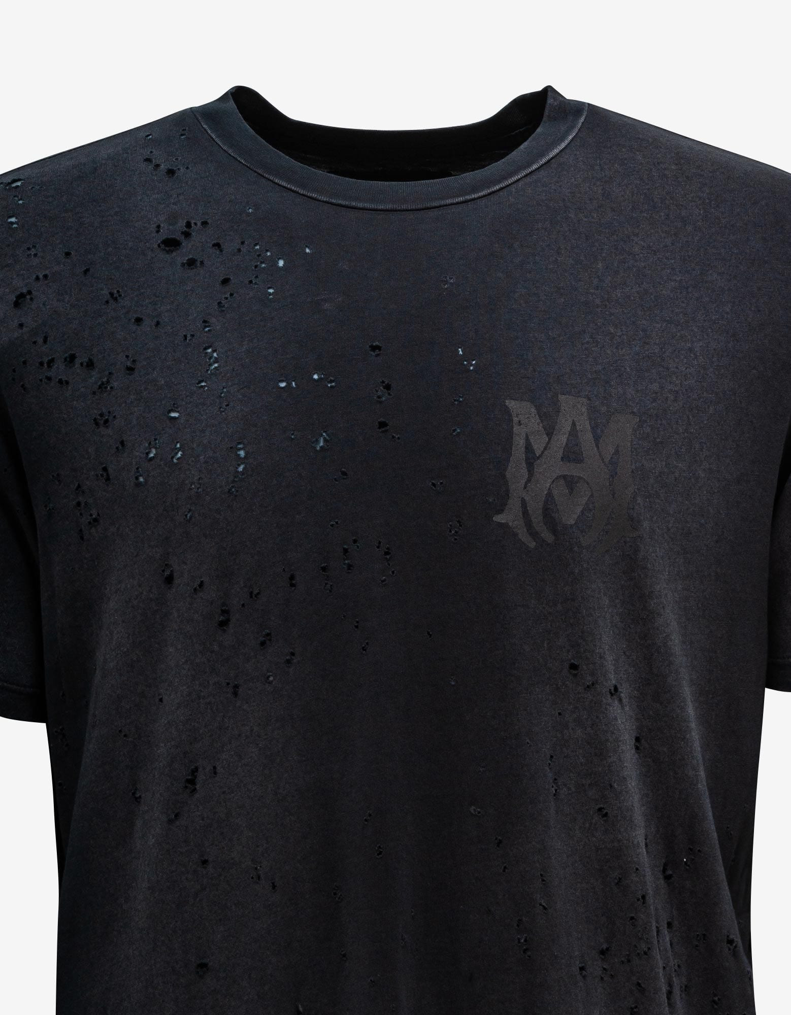 Amiri Black MA Logo Shotgun T-Shirt - 3