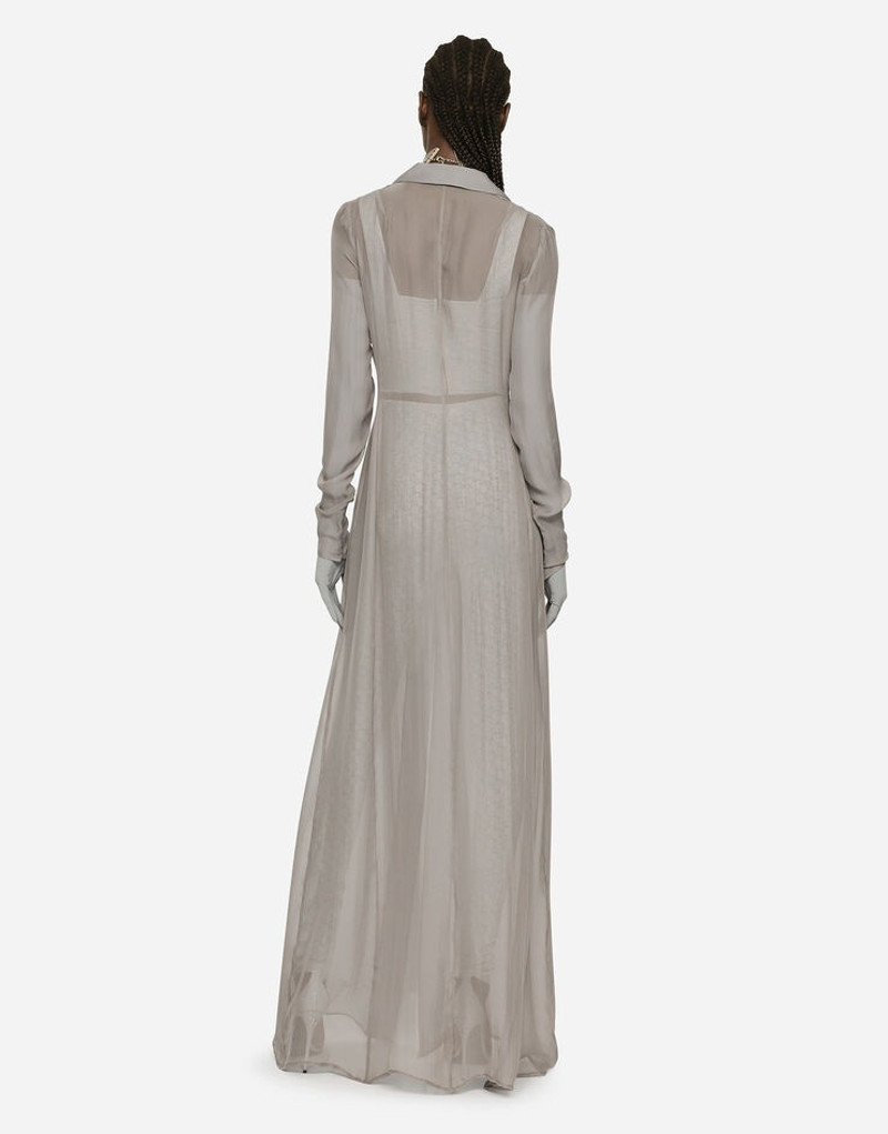 Silk georgette duster coat 3