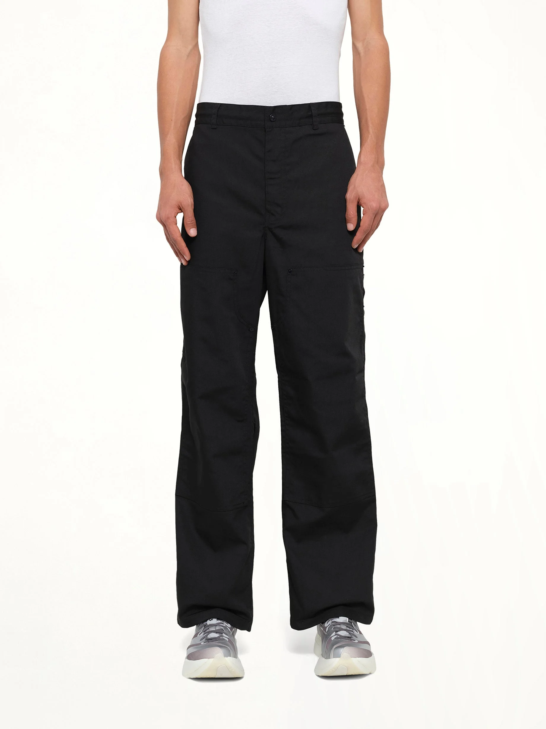 Non Down Work Pants in Black - 1