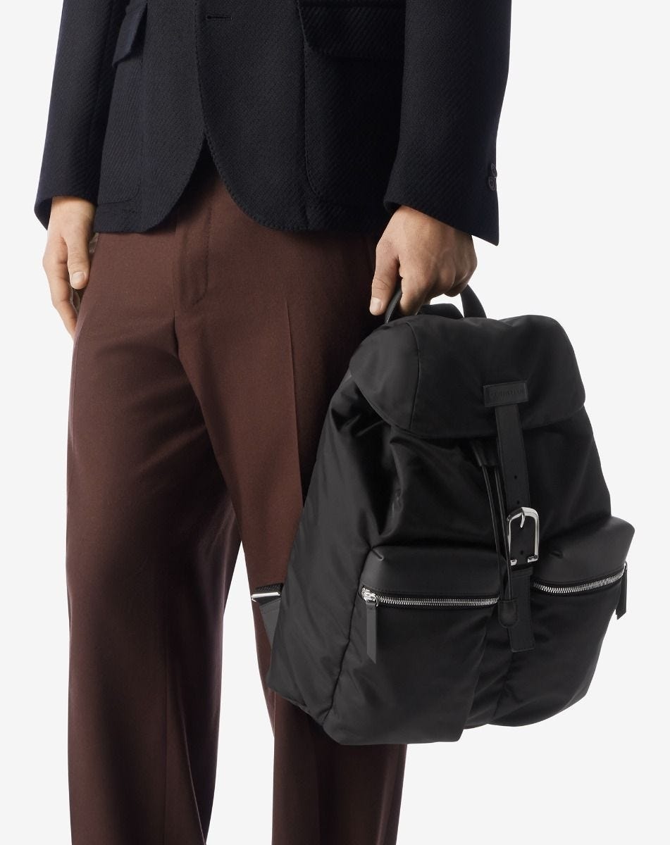 Black multi-pocket backpack - 2