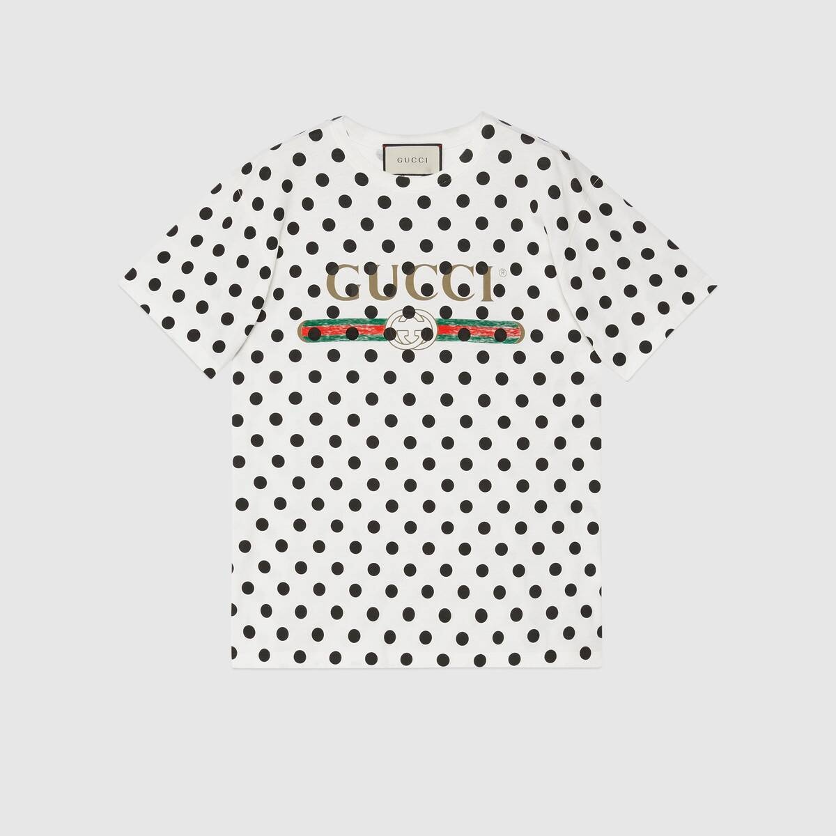 Gucci logo polka dot print T-shirt - 1