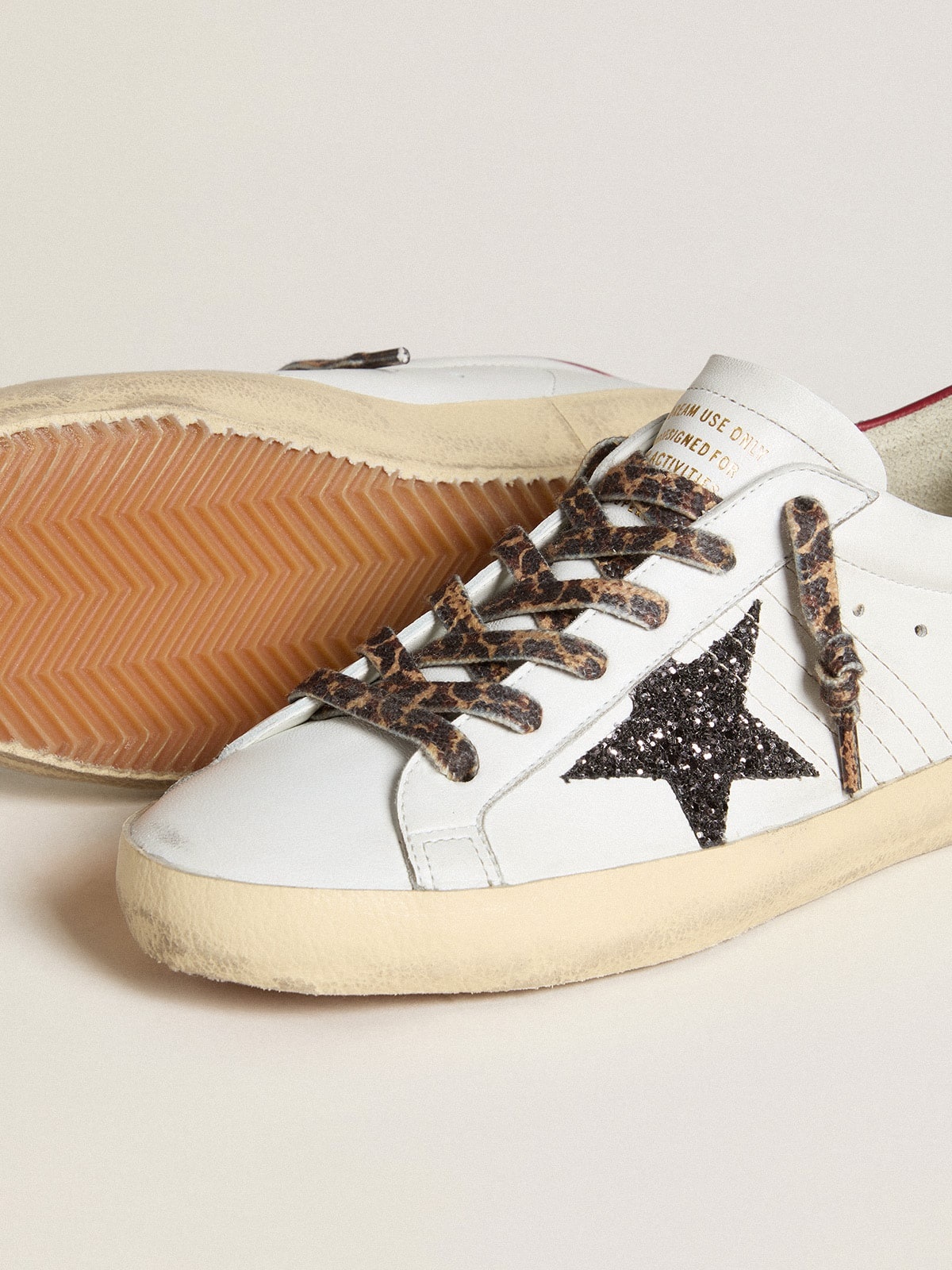 Super-Star in nappa with glitter star and red nappa heel tab - 3