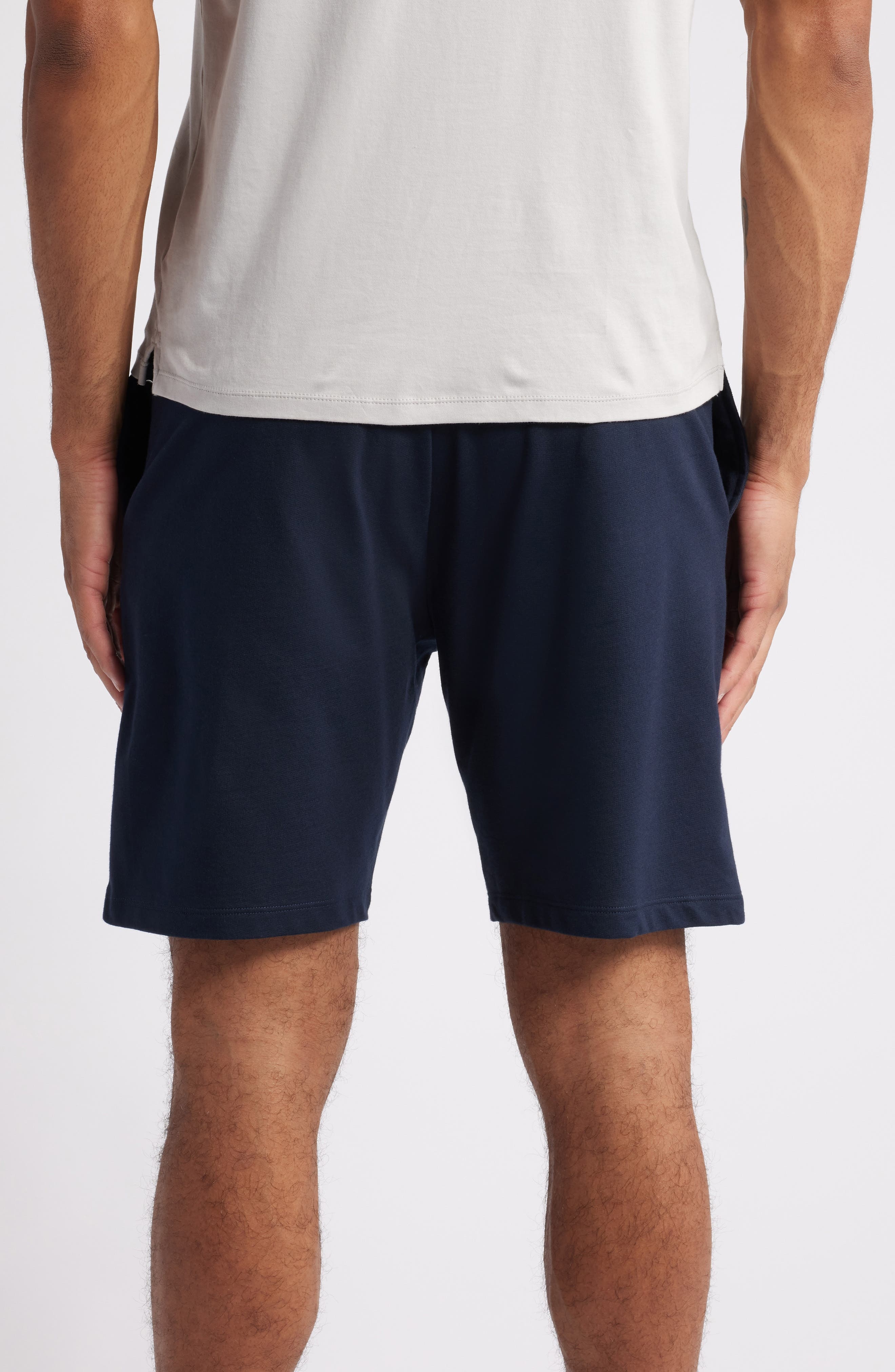 BOSS Authentic Cotton Lounge Shorts in Dark Blue at Nordstrom - 2