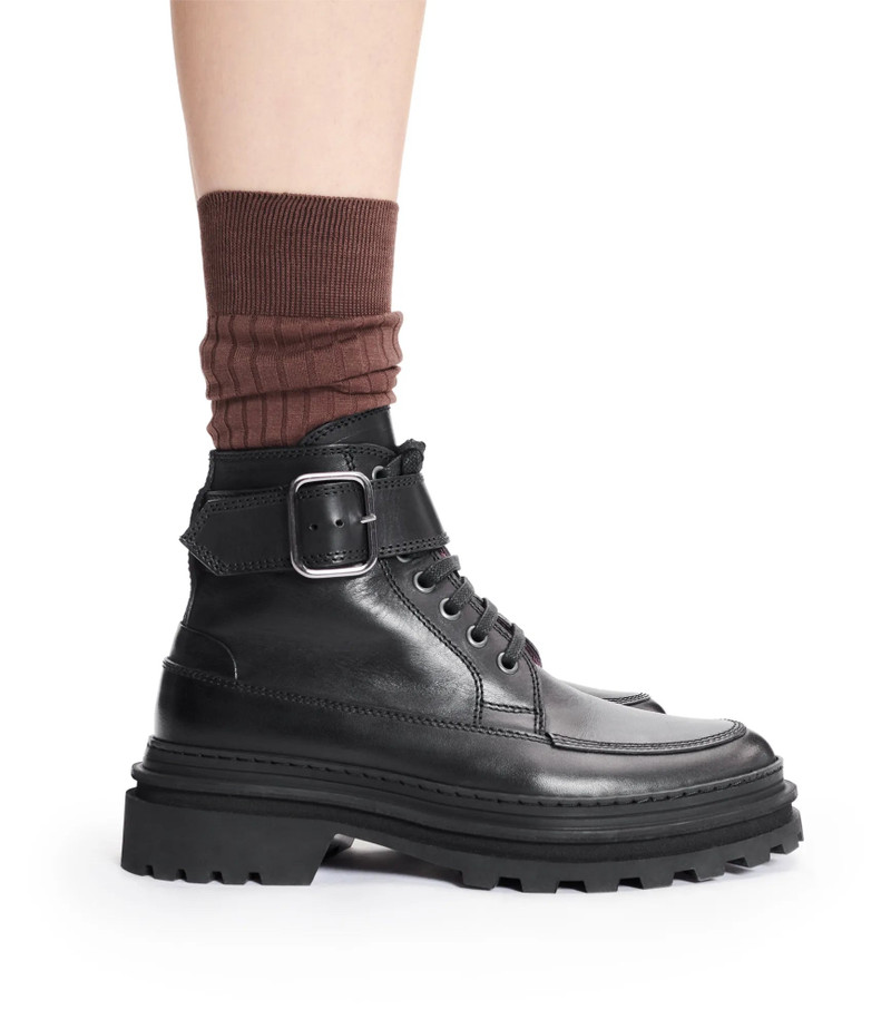 ALIX ANKLE BOOTS - SMOOTH LEATHER - A.P.C. ACCESSORIES 2