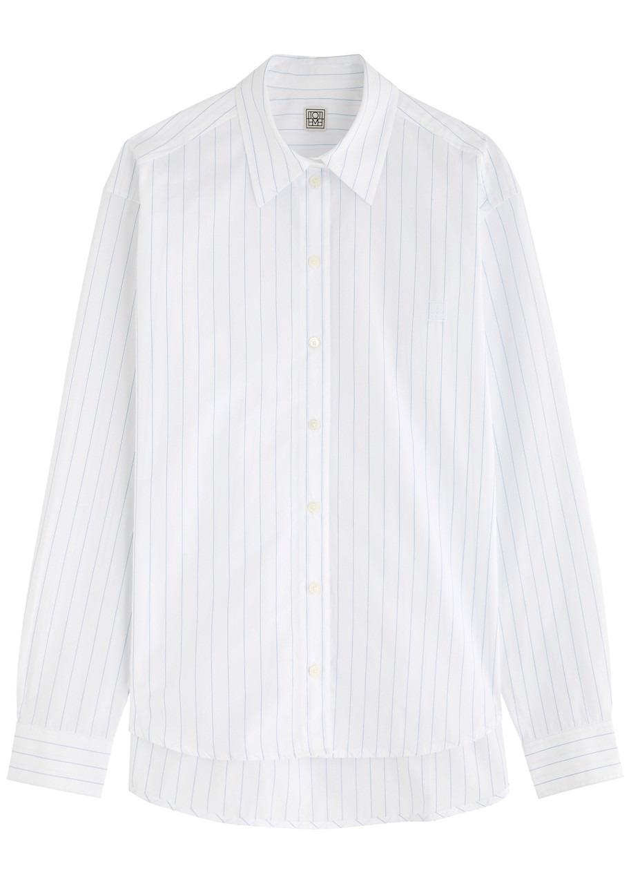 Toteme Striped Cotton-poplin Shirt - 1