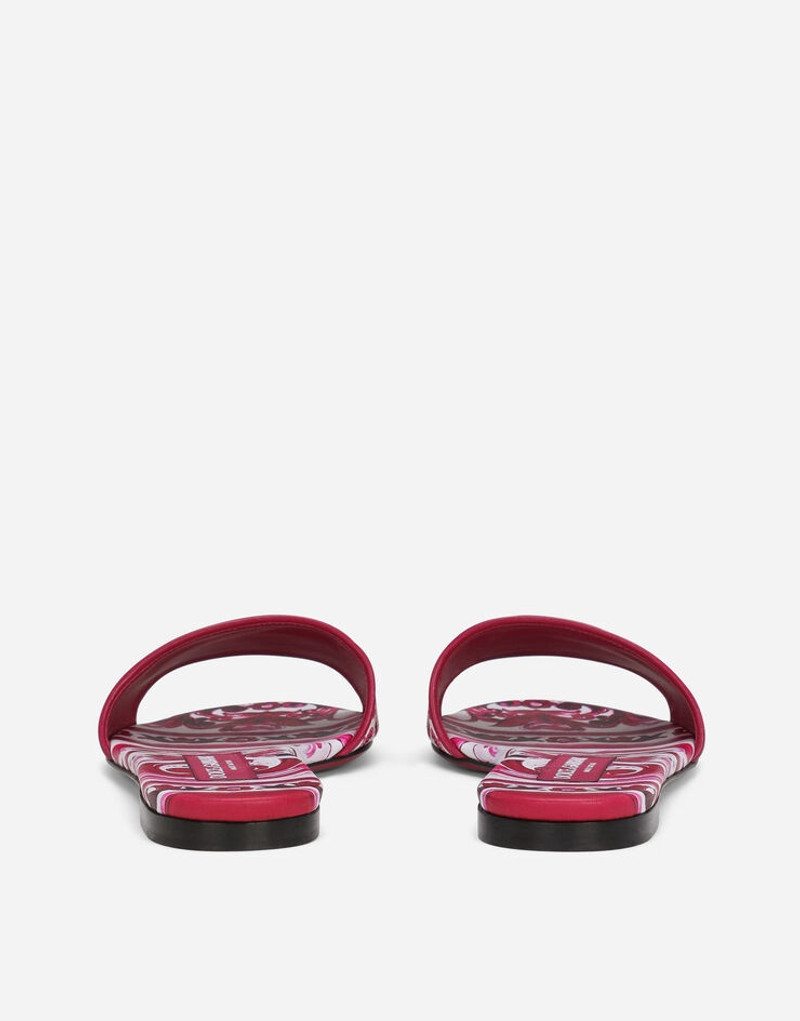 Dolce & Gabbana Printed canvas slides outlook