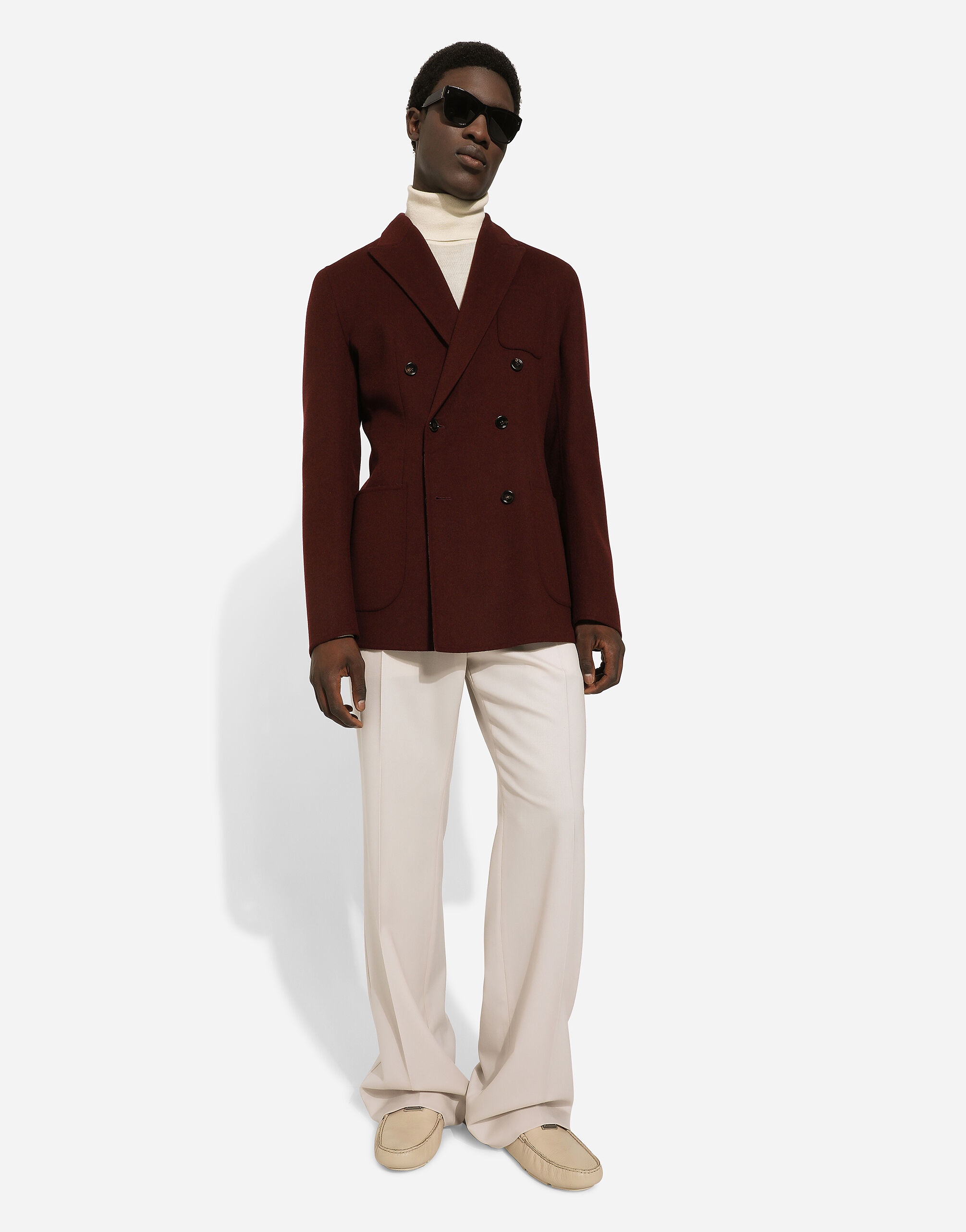 Double-breasted wool Portofino-fit jacket - 5