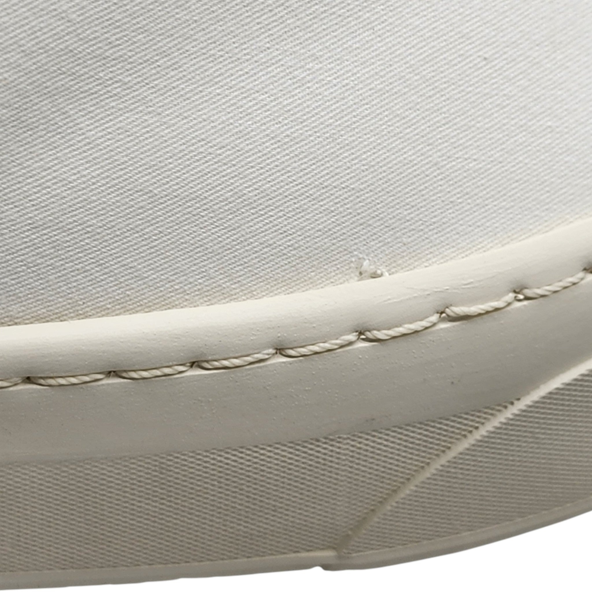 The Row Marie H Slip-On Sneakers - Canvas - White 37.5 - 9