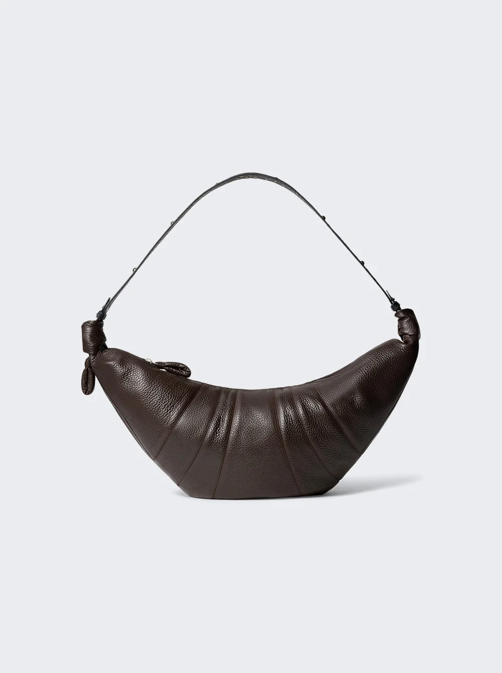 Western Studs Large Croissant Bag Dark Chocolate - 1