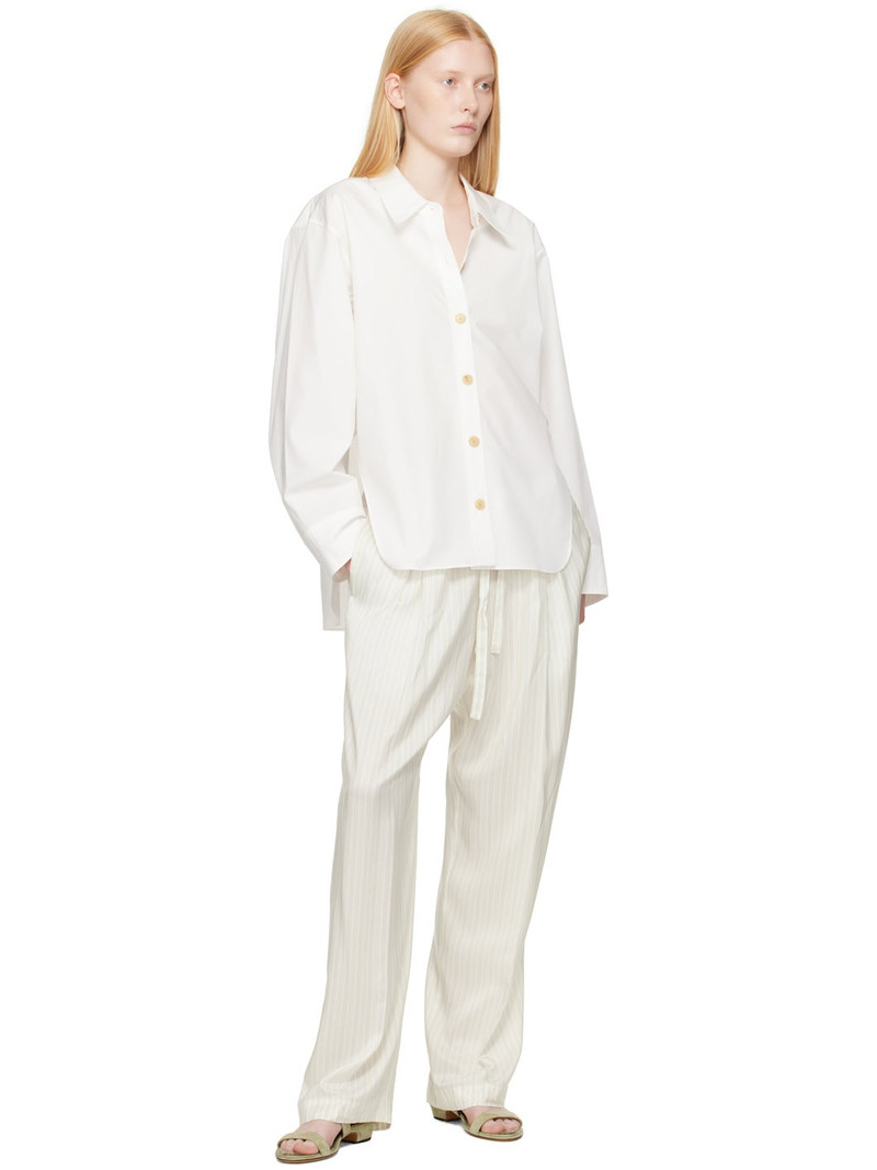 KHAITE Off-White Trenton Trousers outlook
