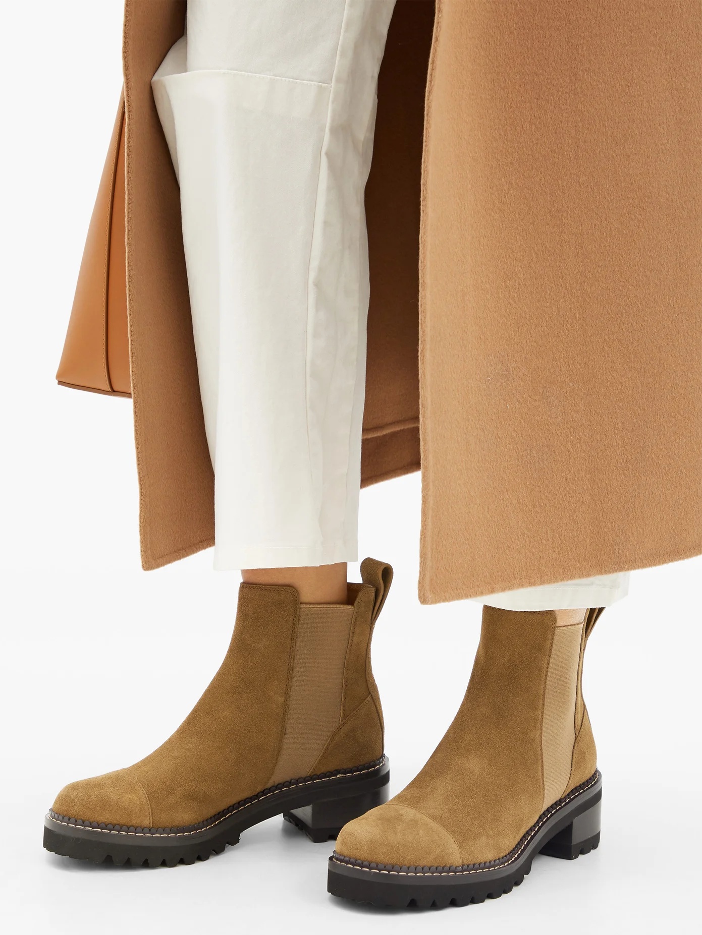 Crosta chunky-sole suede chelsea boots - 3