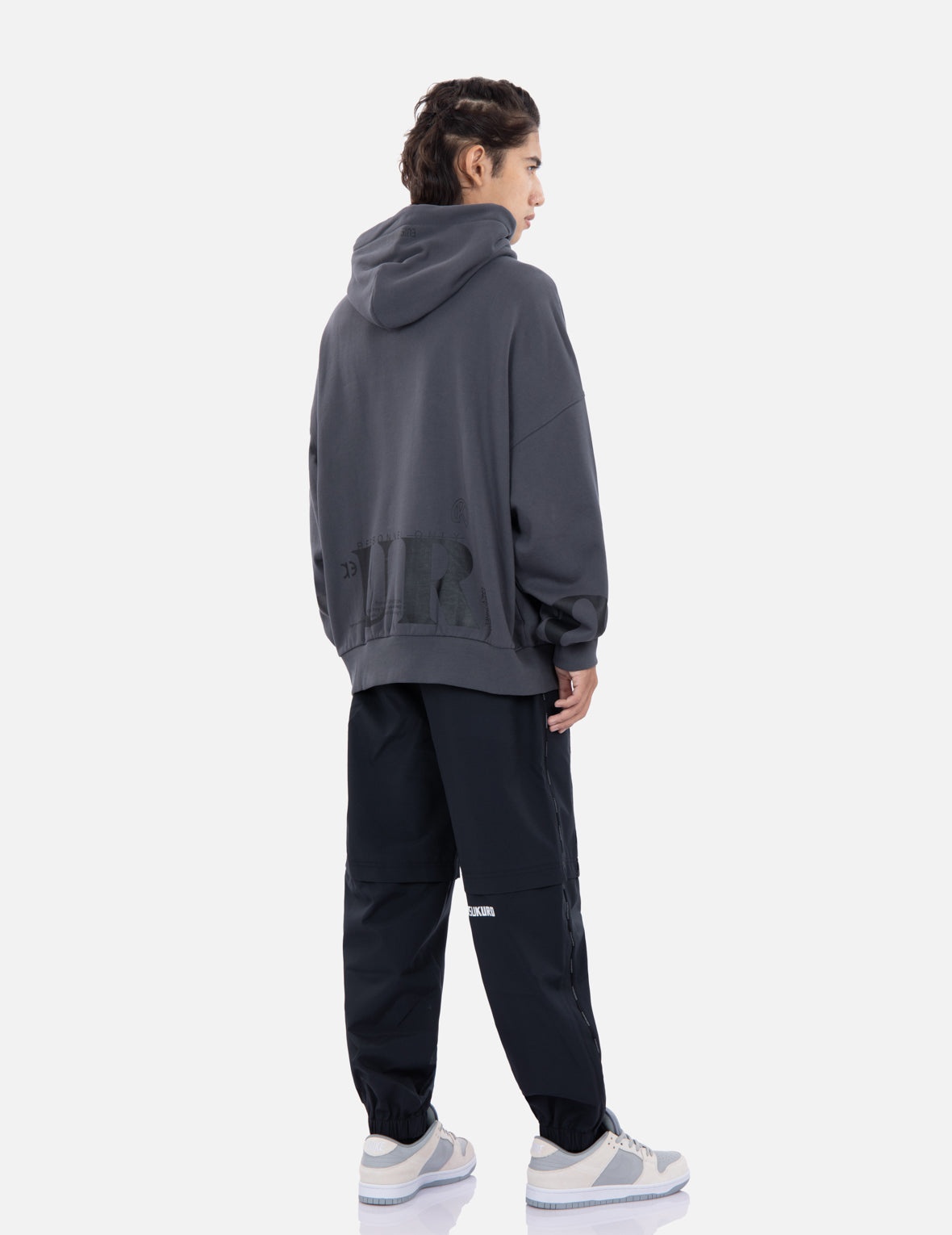 Logo Print Oversized Hoodie - 4