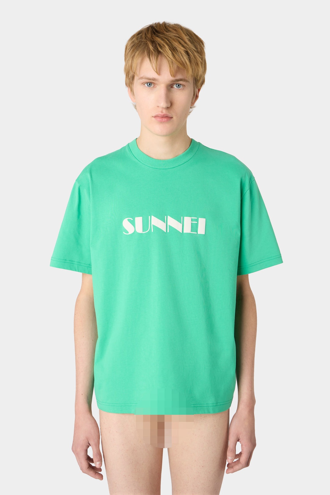 BIG LOGO SPRAYED T-SHIRT / emerald green - 2