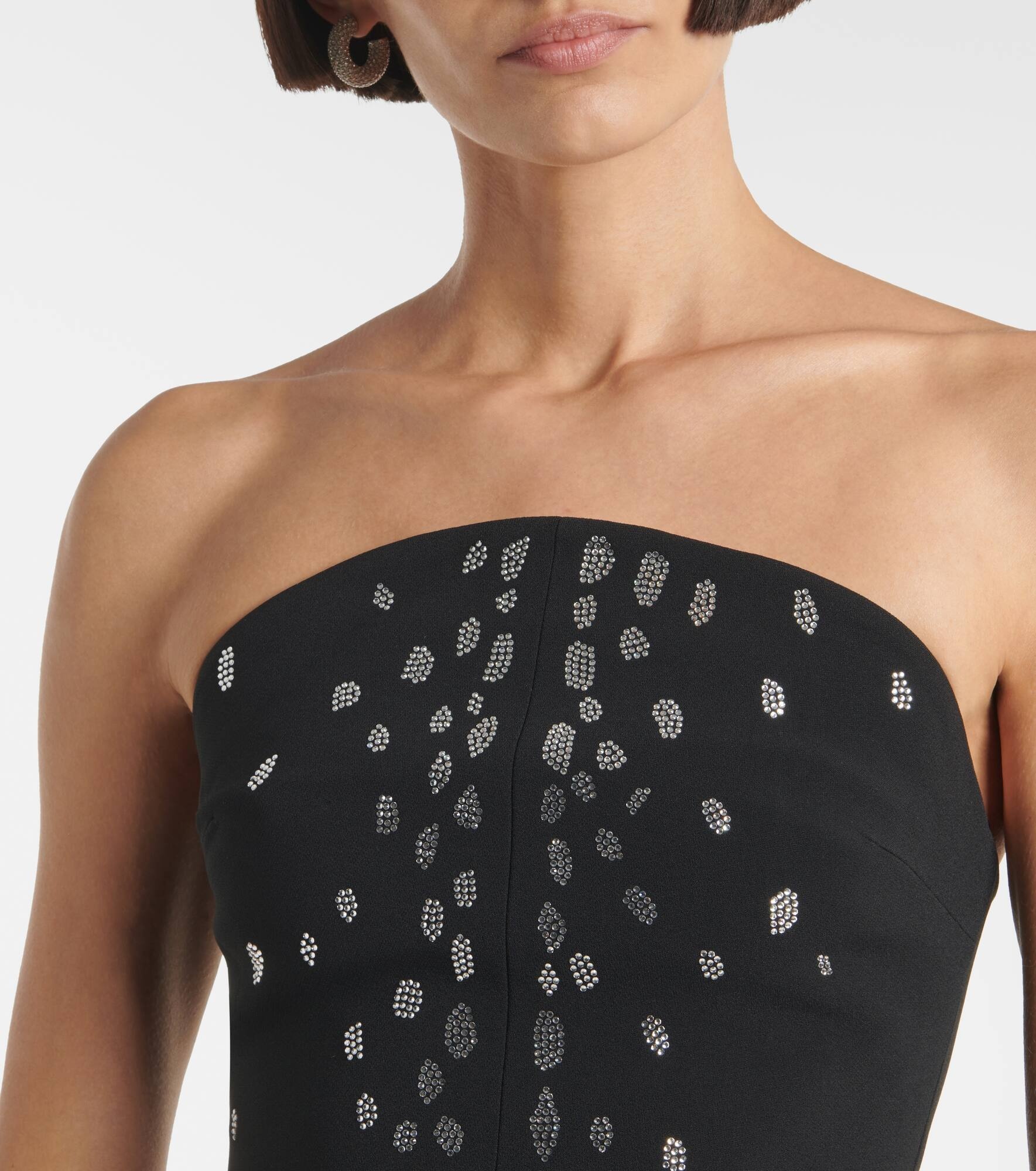Rhinestone-embellished midi dress - 4
