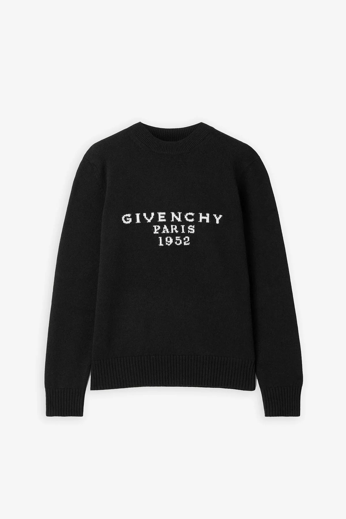 Crew neck black sweater - 1