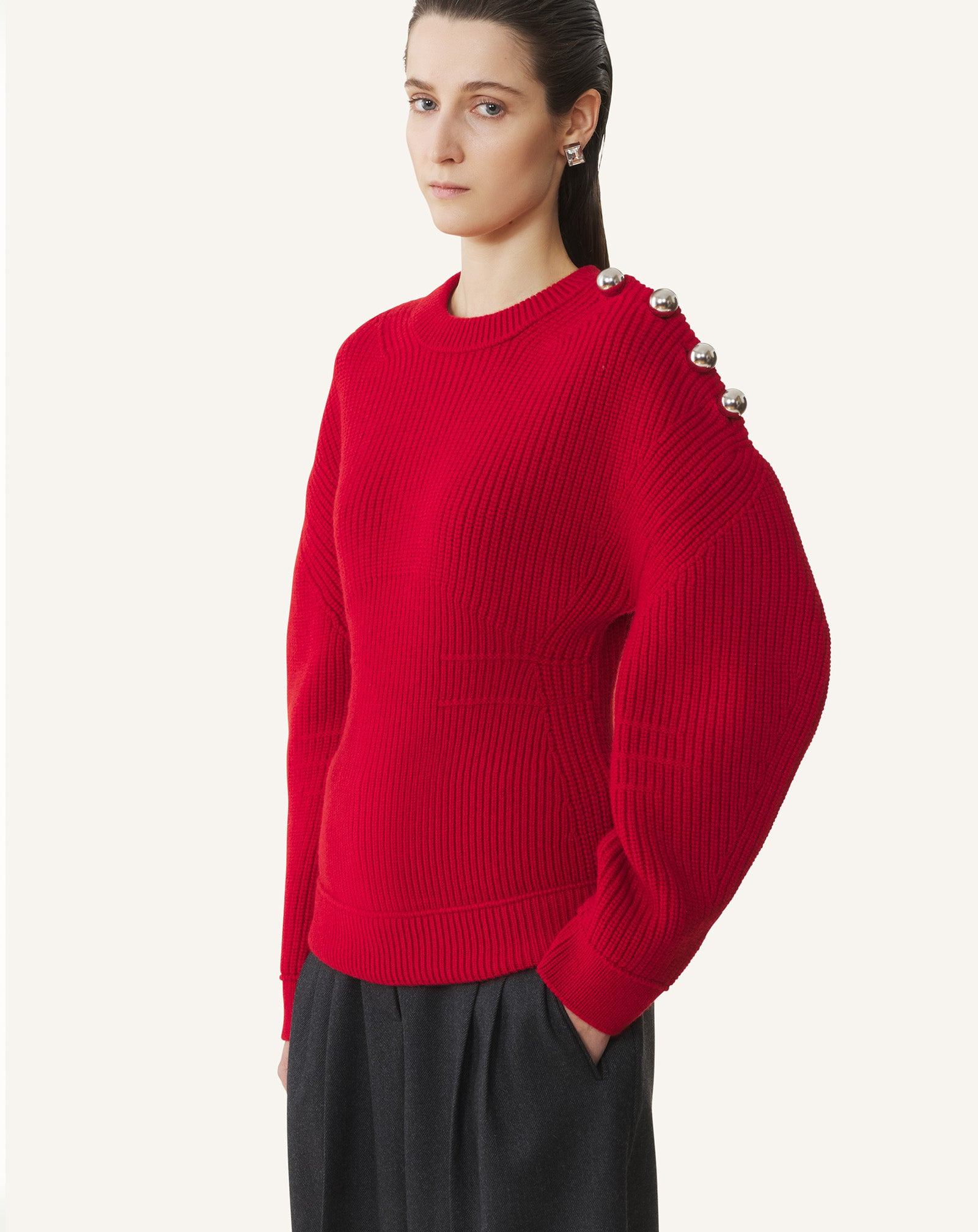 WOOL RIBBED SWEATER - 3