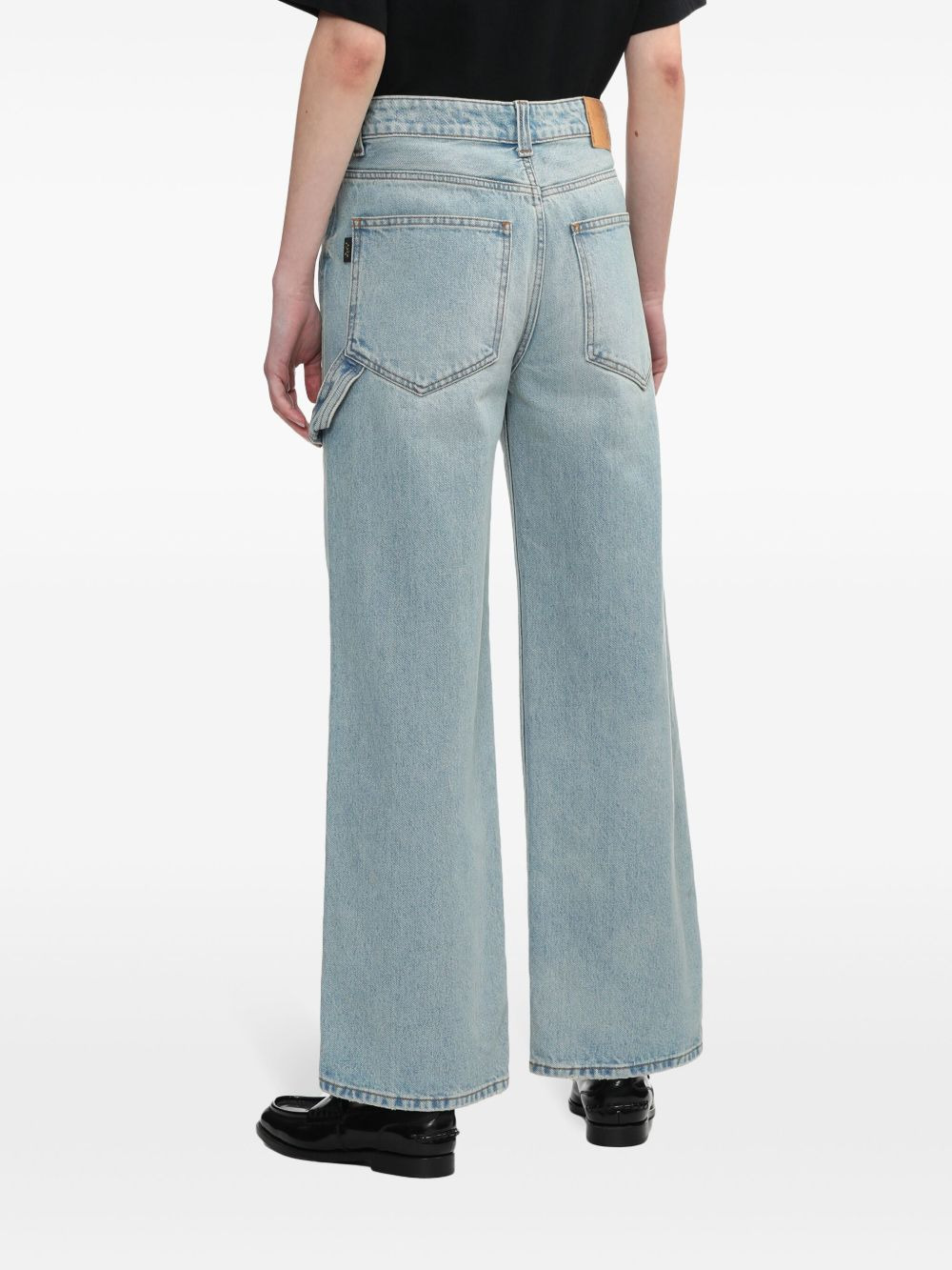 high-waisted straight-leg trousers - 4