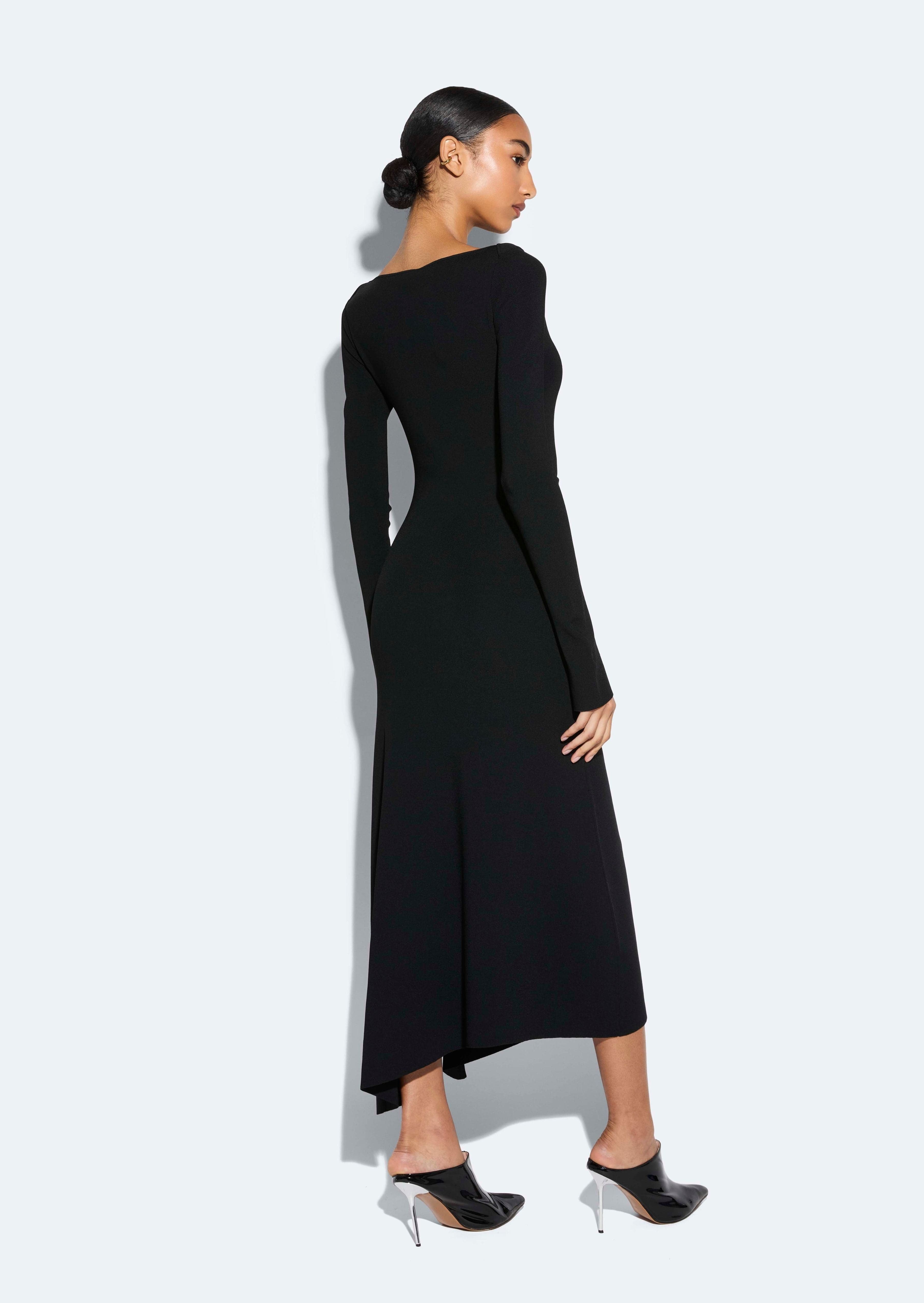 Viscose Boatneck Dress - 3