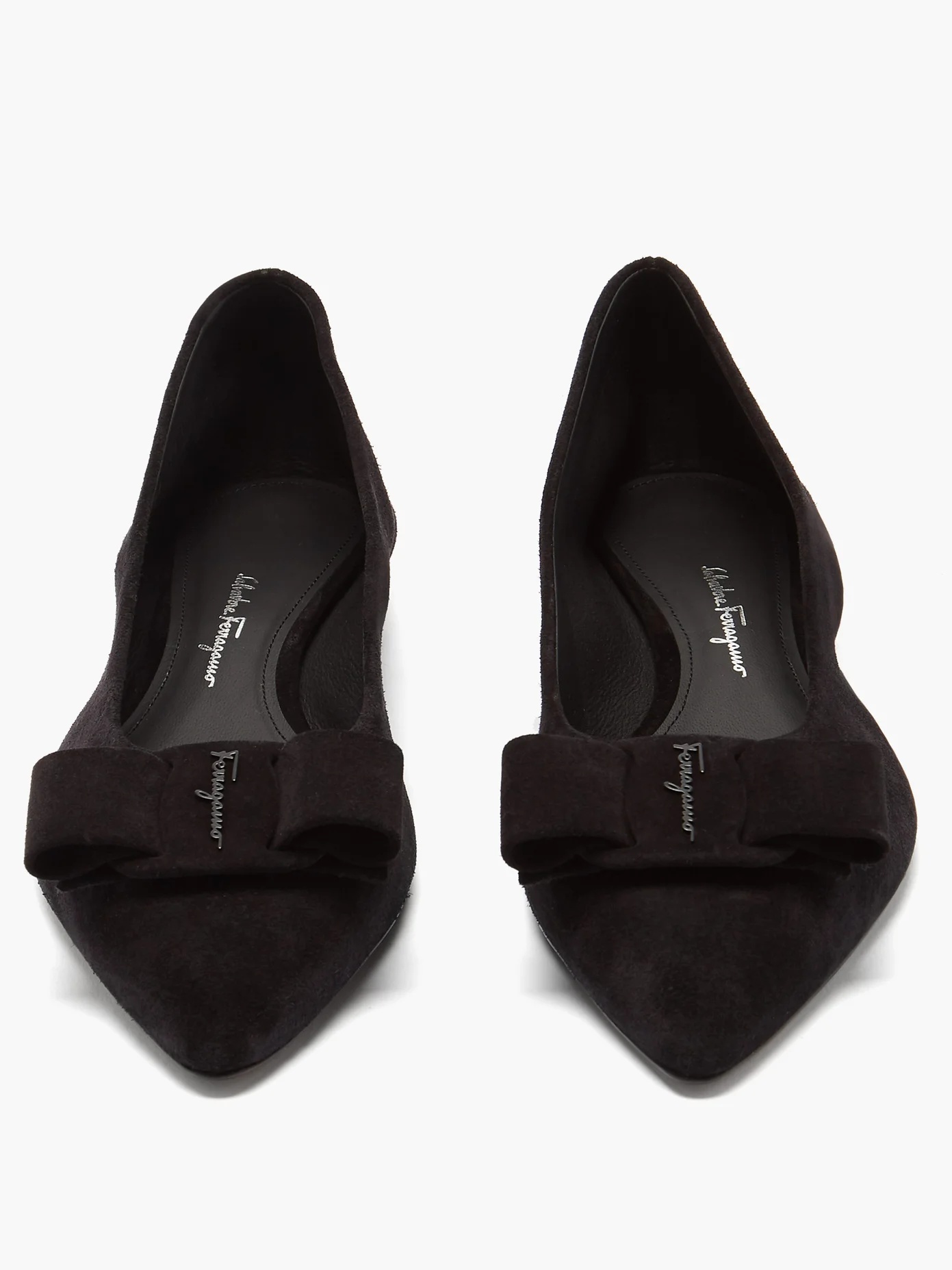 Viva suede point-toe flats - 5