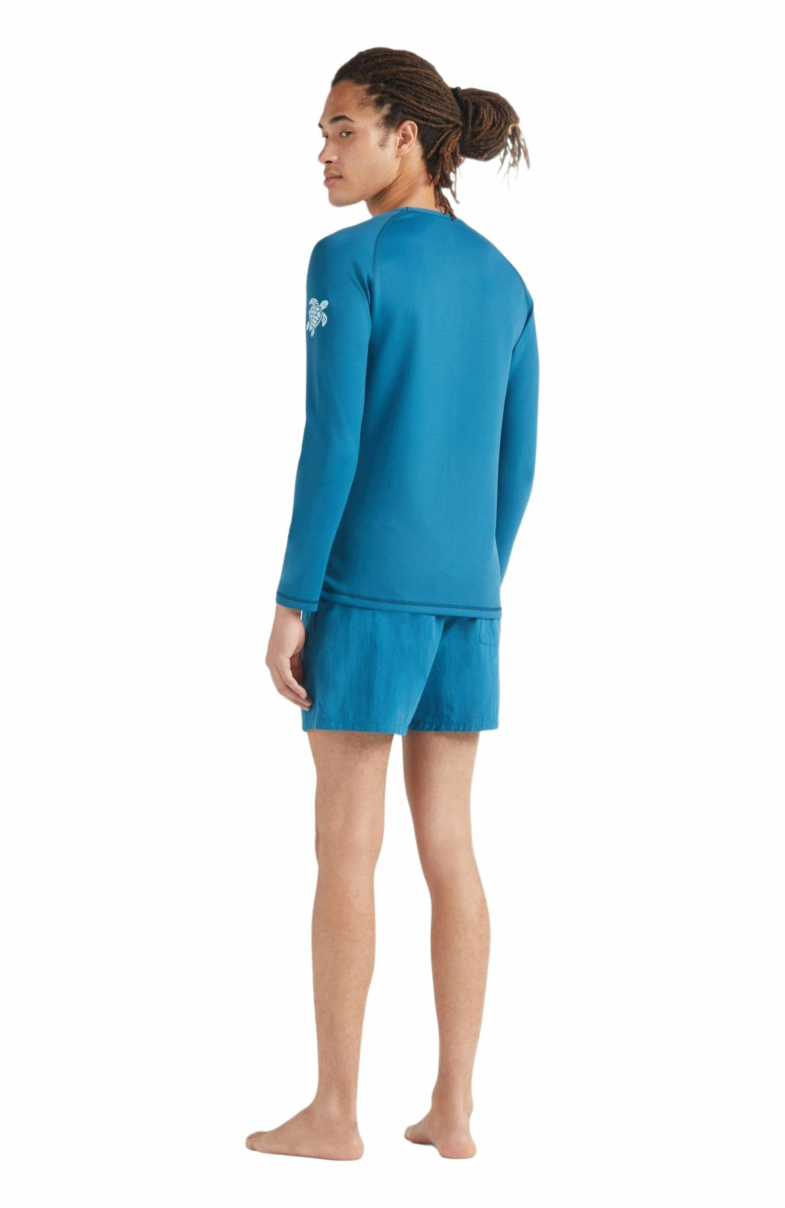 Vilebrequin Men's Solid Long Sleeve Rashguard in Paon at Nordstrom - 4