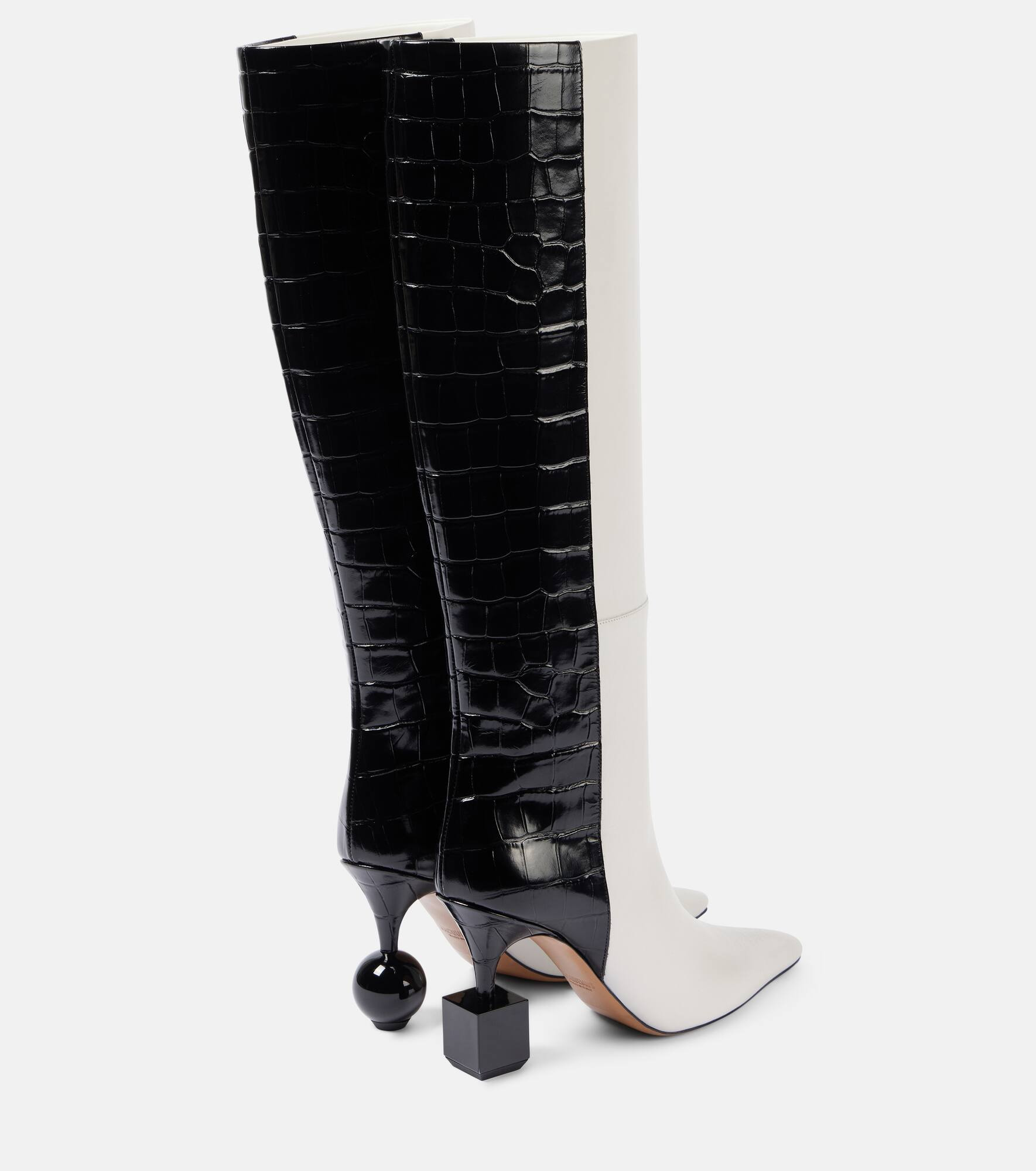 Les Bottes Bisou leather knee-high boots - 2
