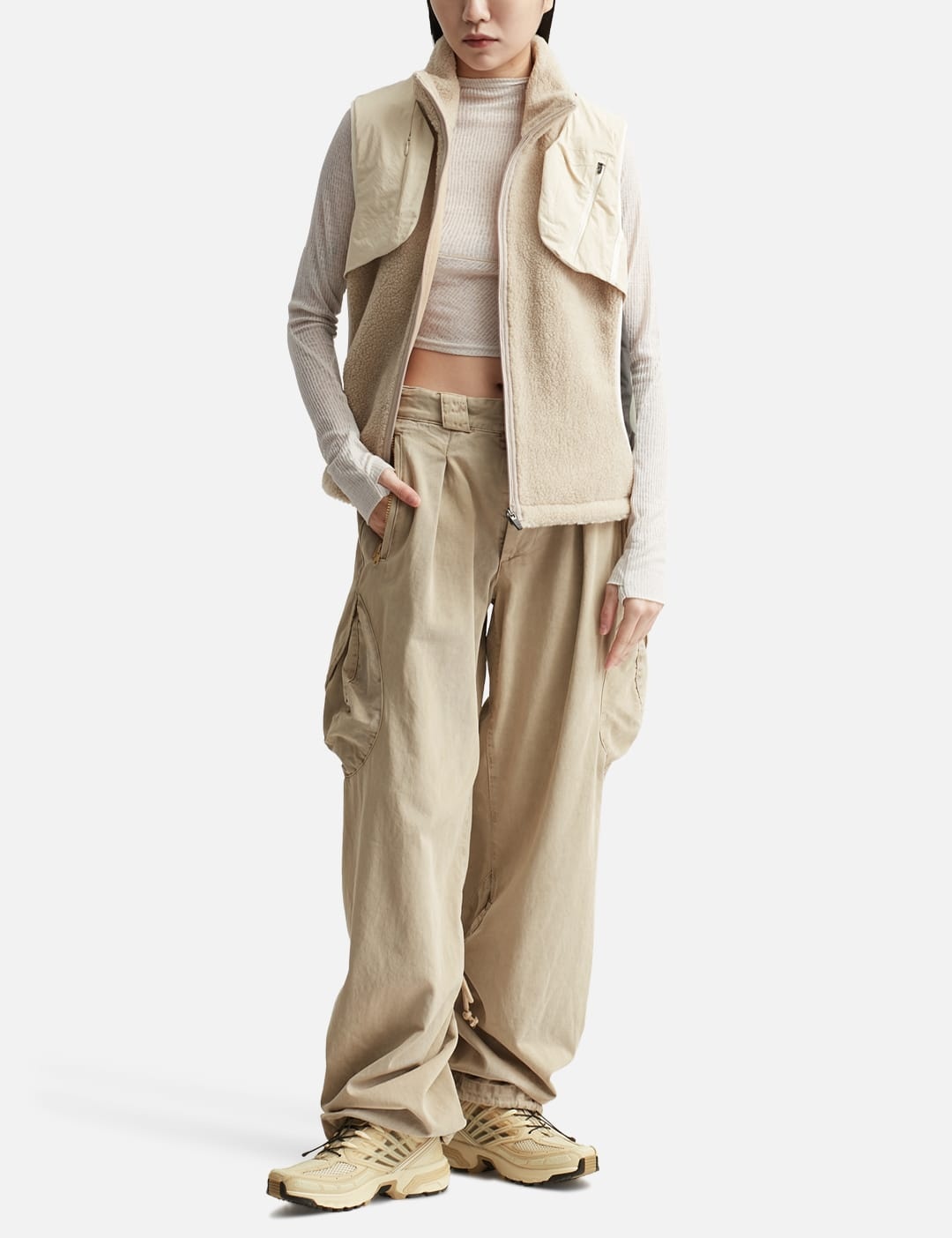 HYEIN SEO WASHED CARGO PANTS | REVERSIBLE