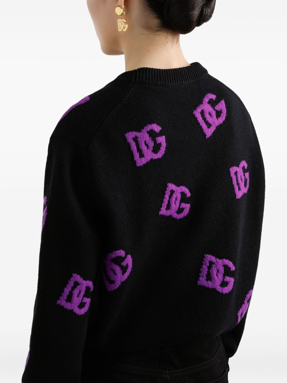 wool DG-logo sweater - 4
