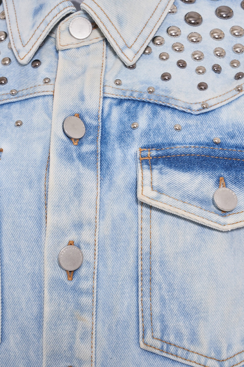 DENIM JACKET WITH STUDS - 3