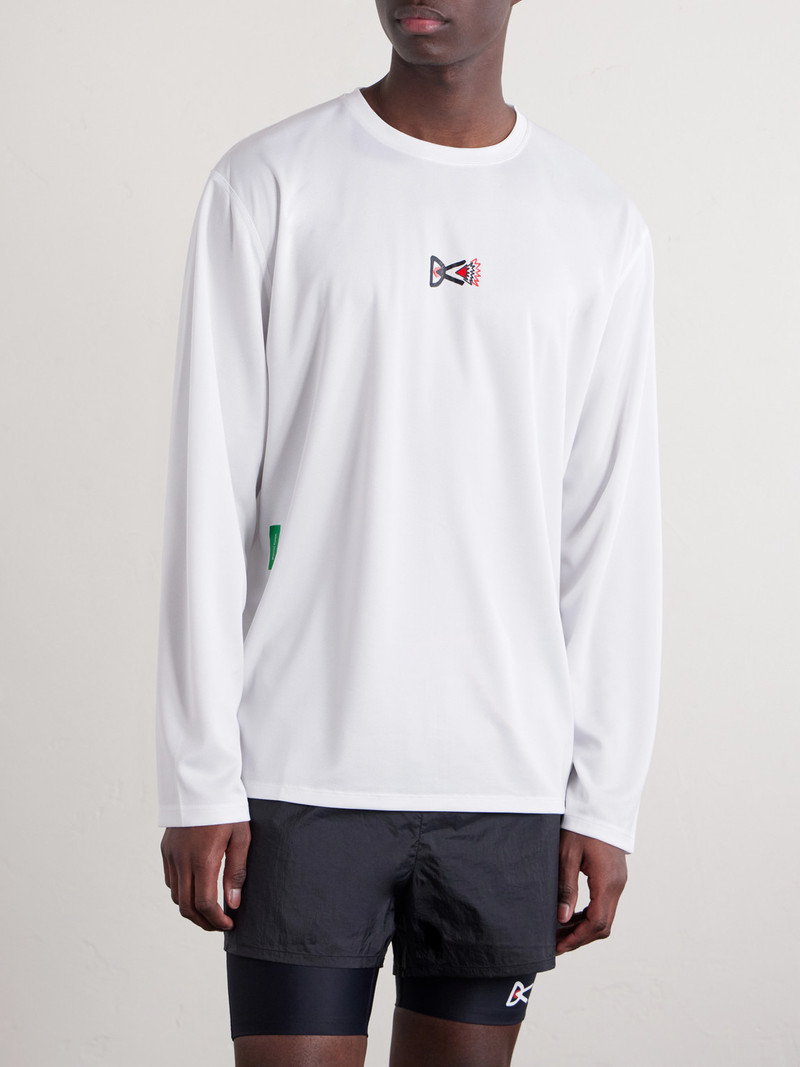 Logo-Printed Mesh T-Shirt 3