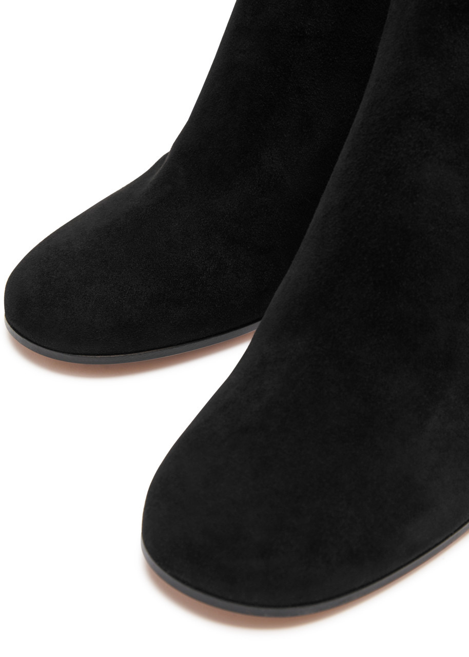 Gianvito Rossi Joelle 80 Suede Ankle Boots - 3