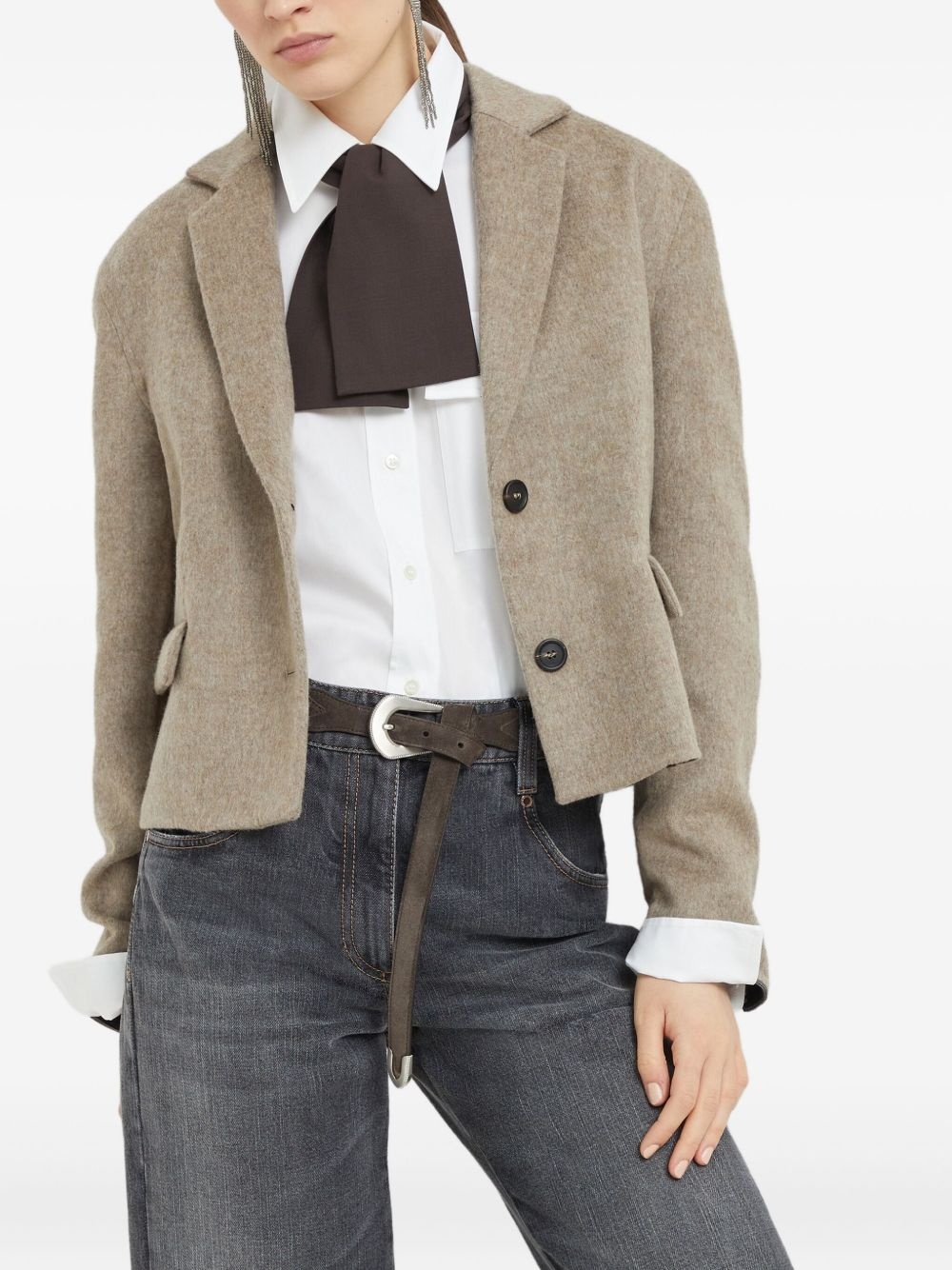 cropped blazer - 5