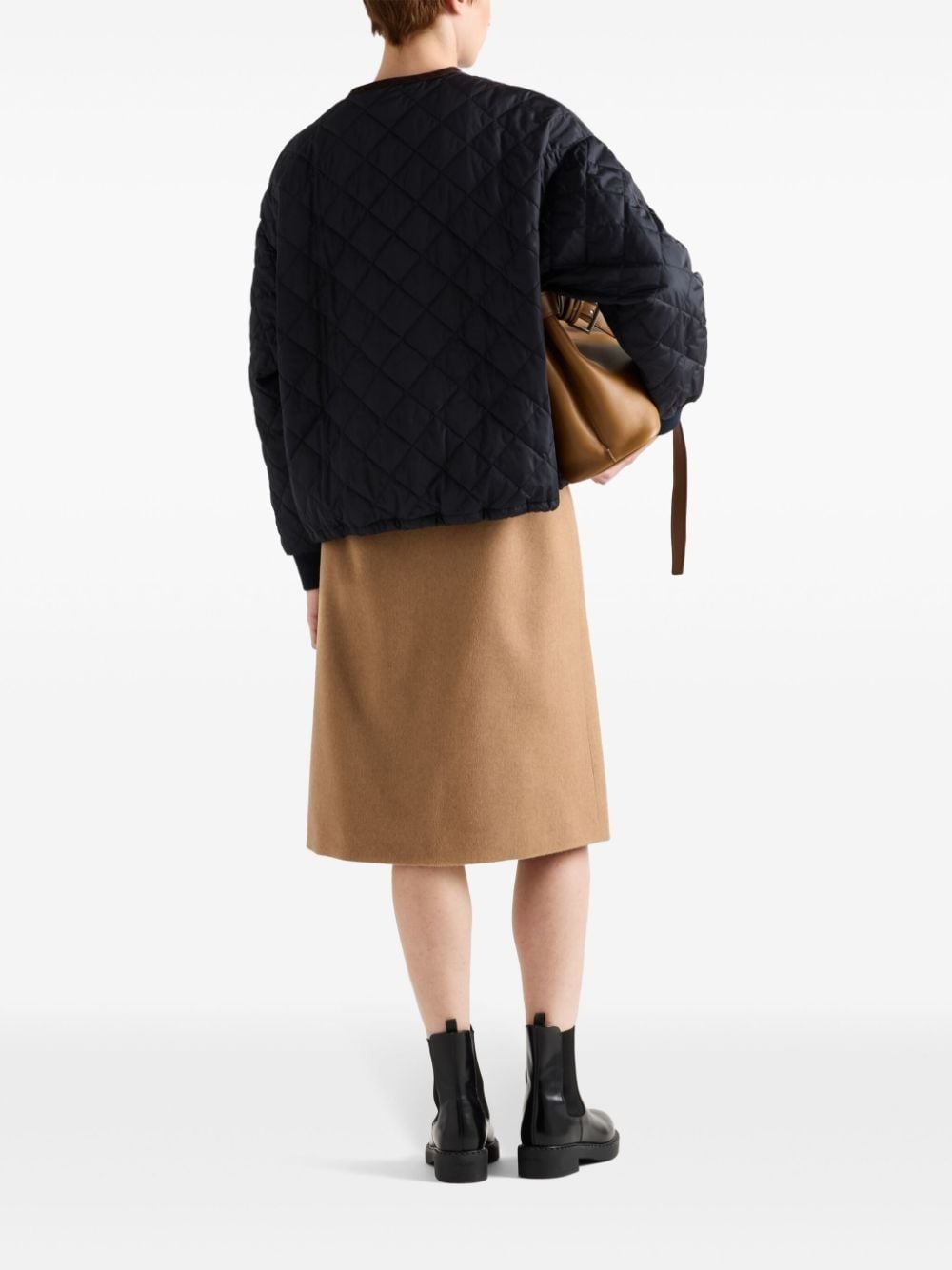 A-line wool midi skirt - 3