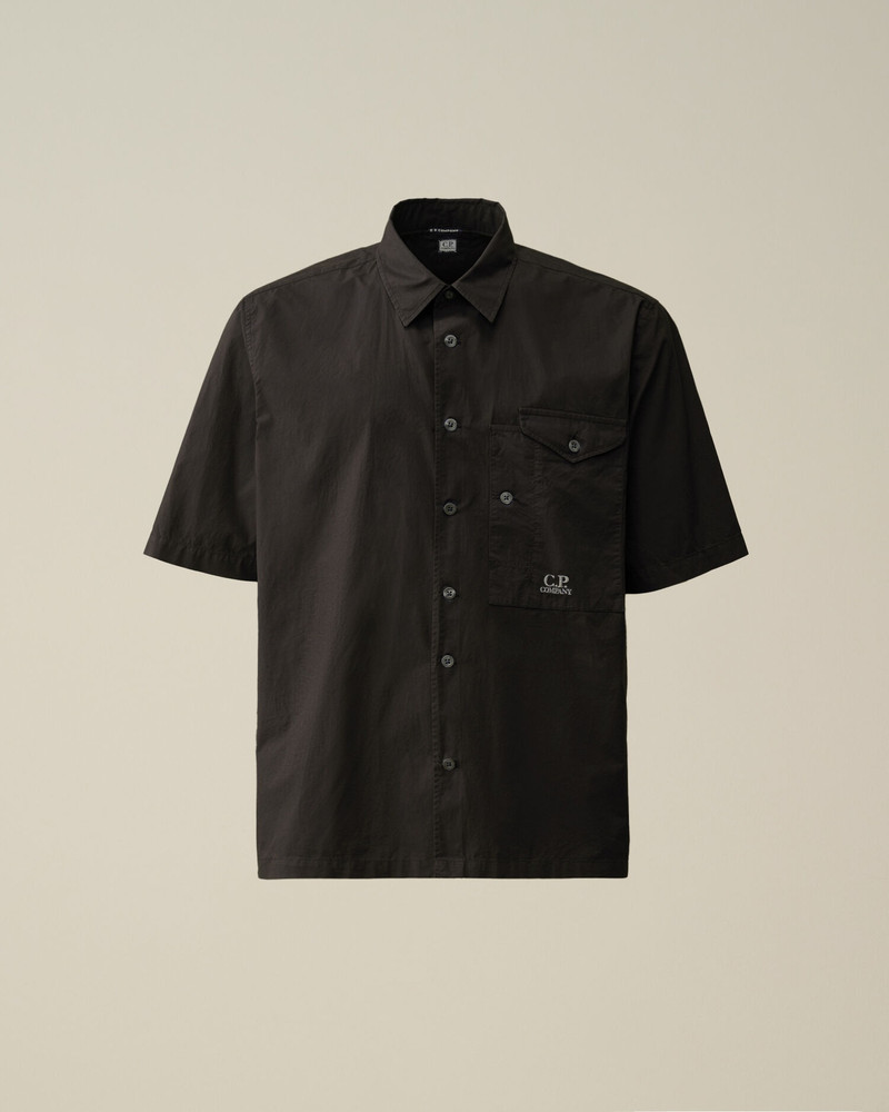 Cotton Popeline Short Sleeved Shirt 1