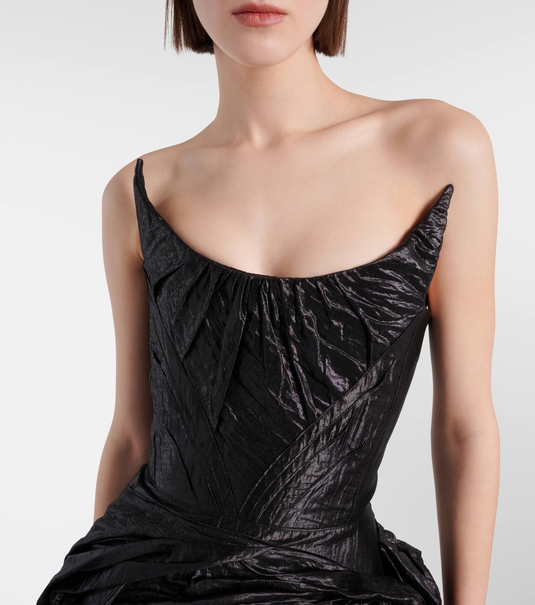 Candescence asymmetric bustier gown - 4