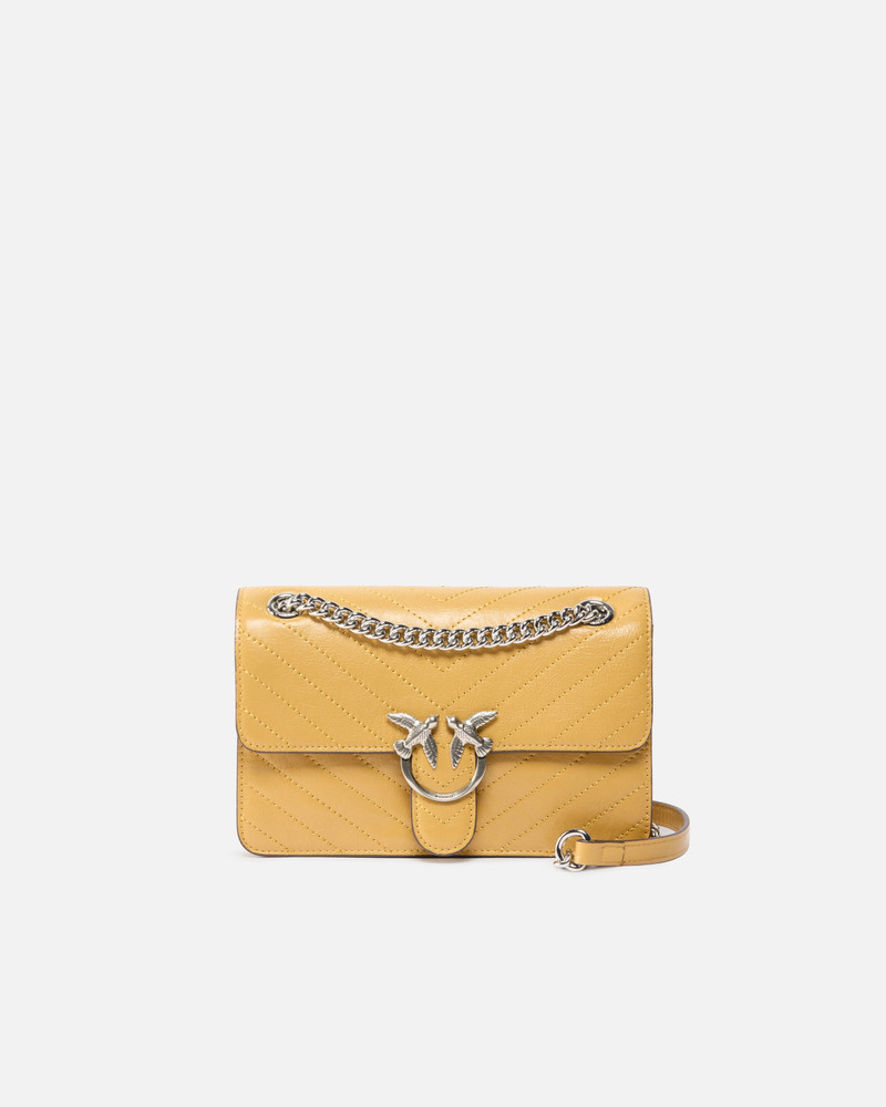 MINI LOVE BAG ONE LIGHT SMALL HANDBAG IN CHEVRON LEATHER 1