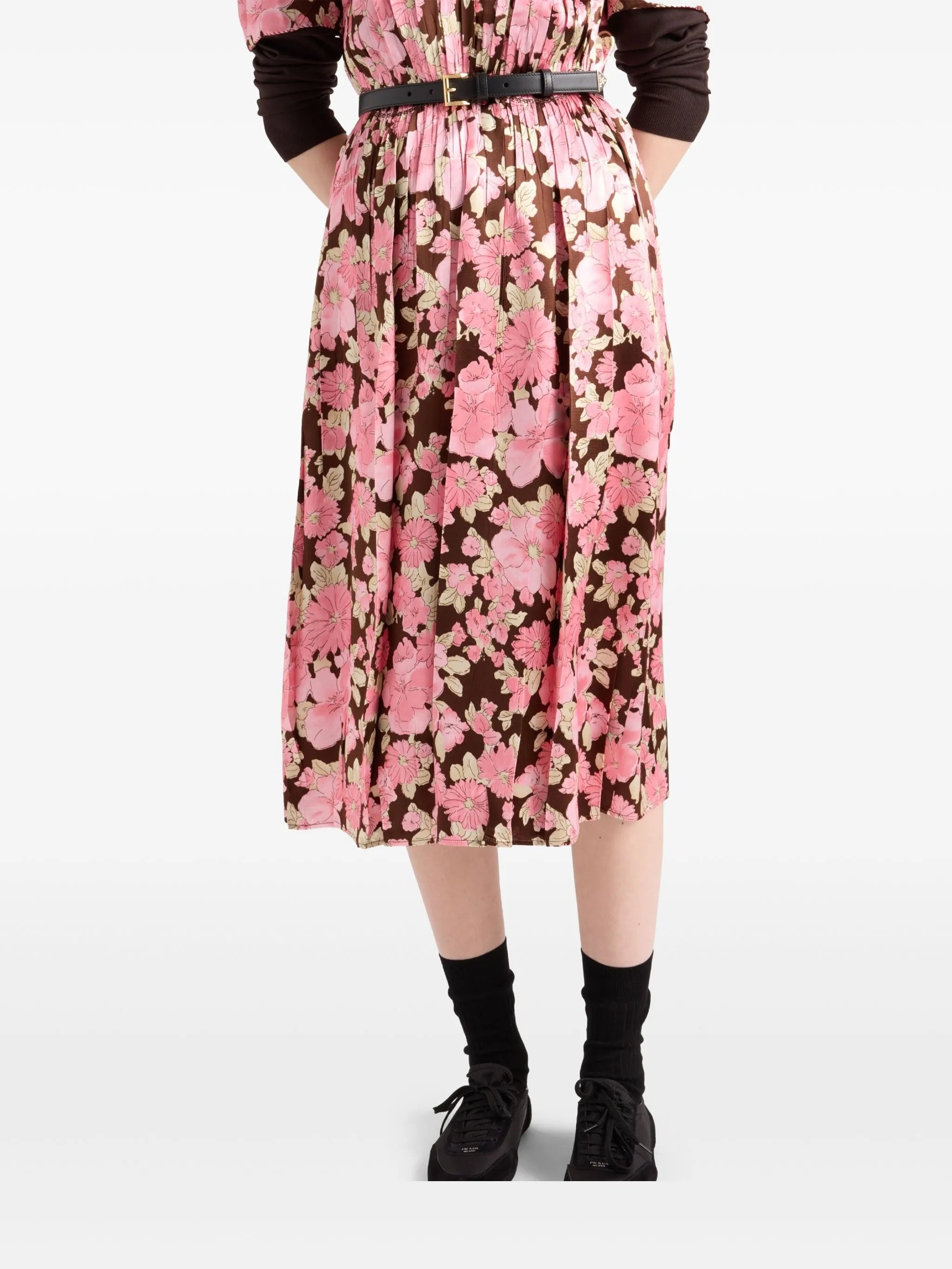 Embroidered Satin Dress - 6