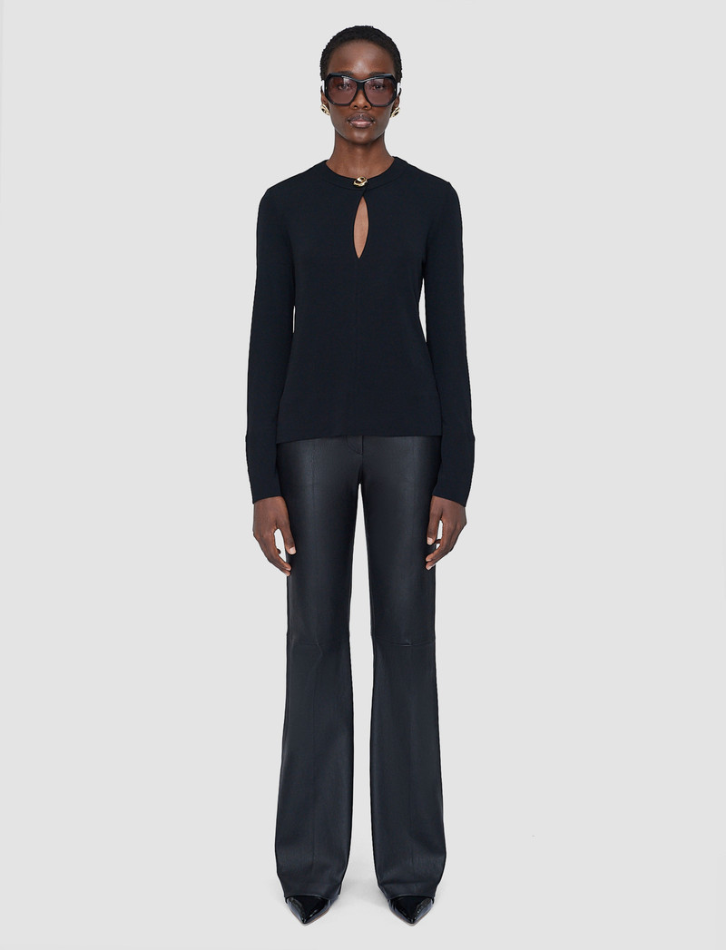 JOSEPH Fabiola Fluid Jersey Blouse outlook
