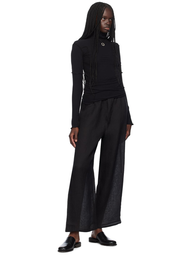BASERANGE Black Stoa Trousers outlook