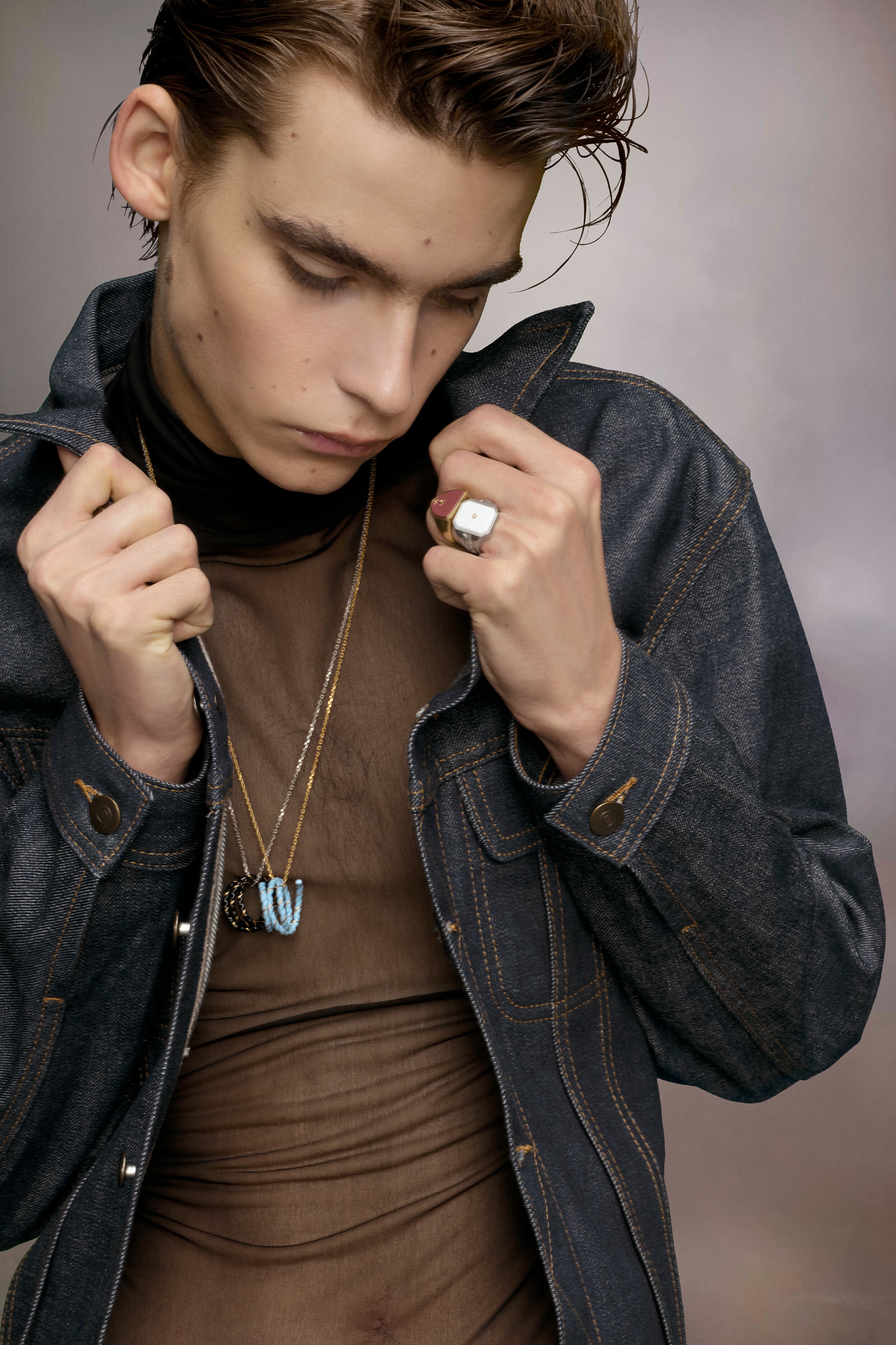 Enamel signet ring - 4