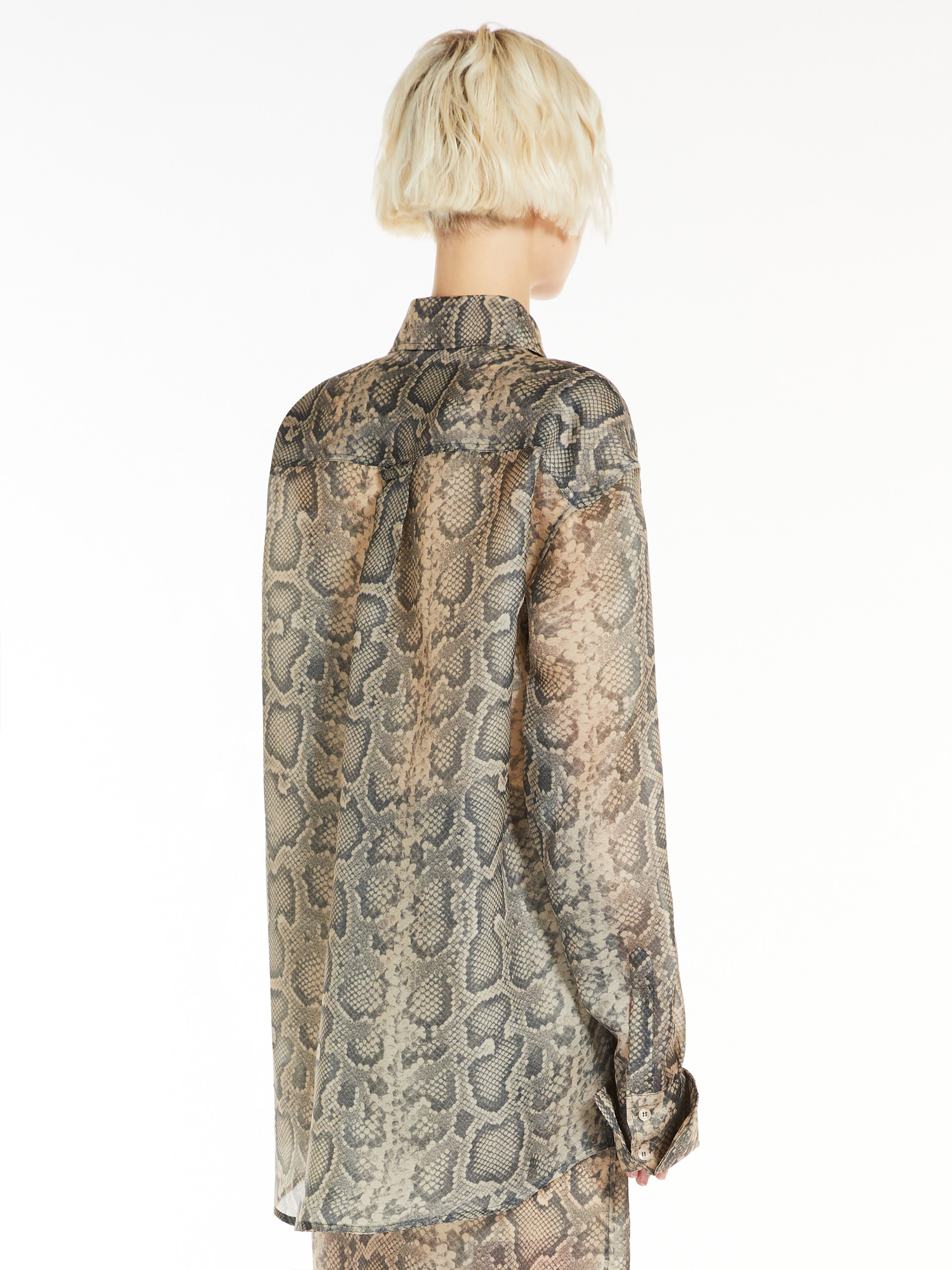 CANORE Oversized python-print tunic - 4