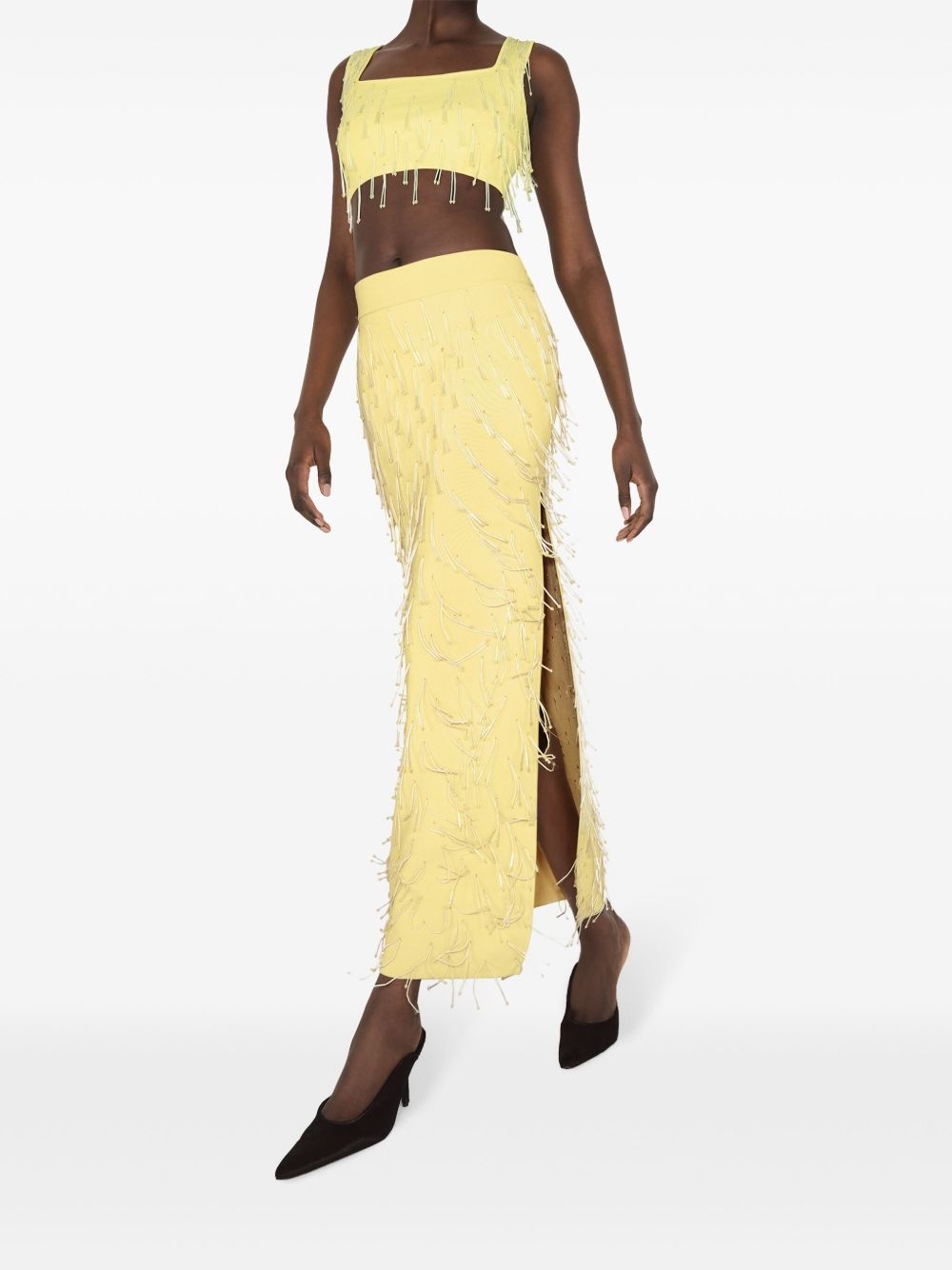 Depois bead-embellished maxi skirt - 5