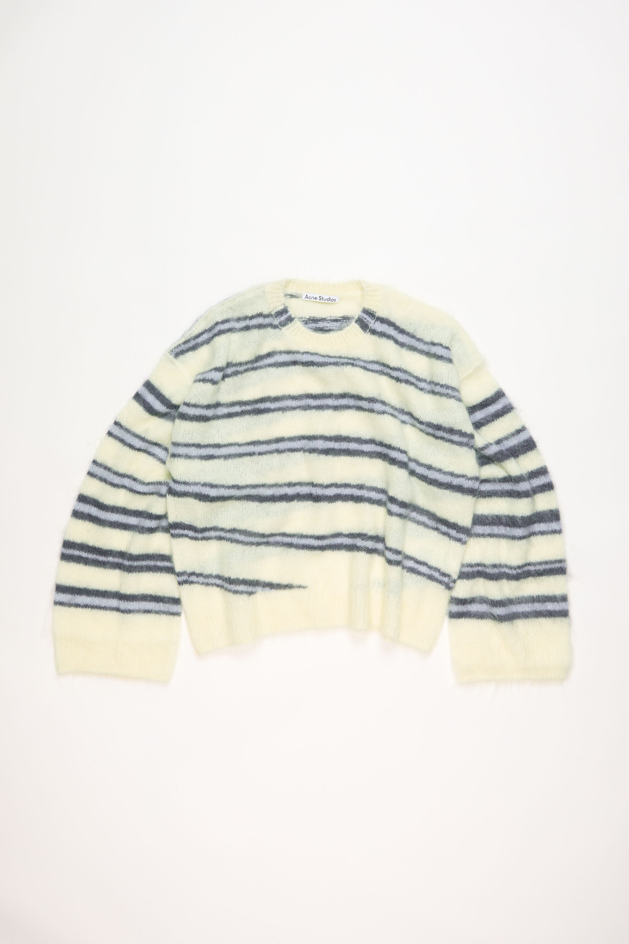 Mohair blend jumper - Soft yellow/multi - 6