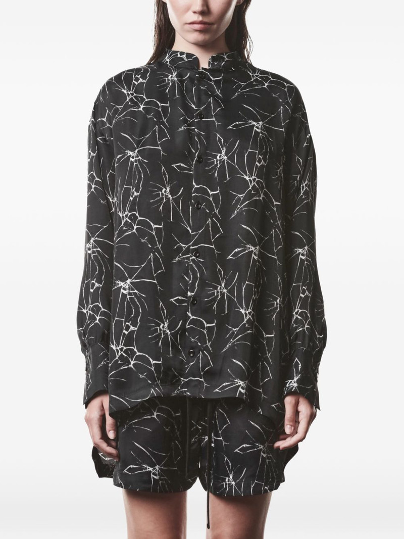 marble-print shirt 1